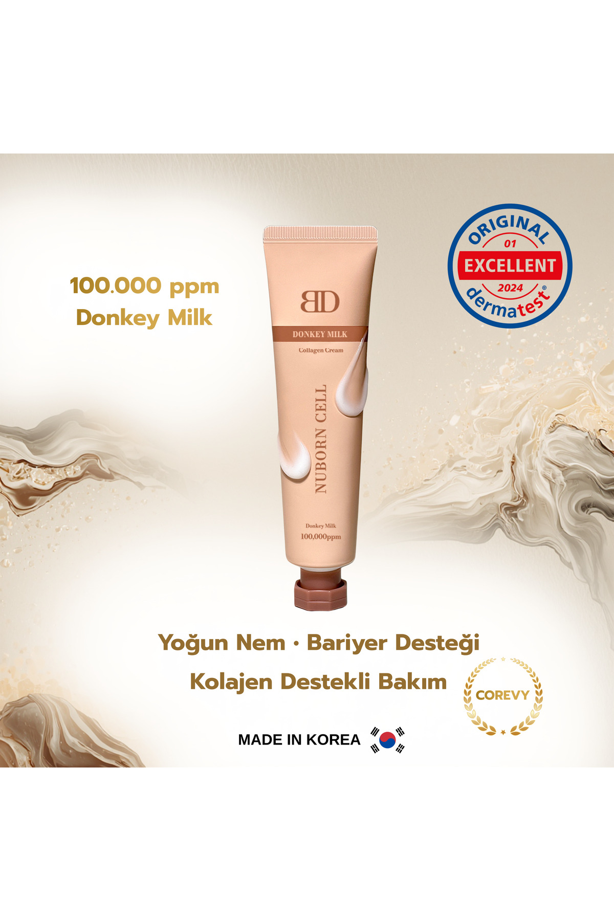 BLANC DUBU Donkey Milk Kolajen Nemlendirici Krem 65 mL– Nuborn Cell - Donkey Milk Collagen Cream