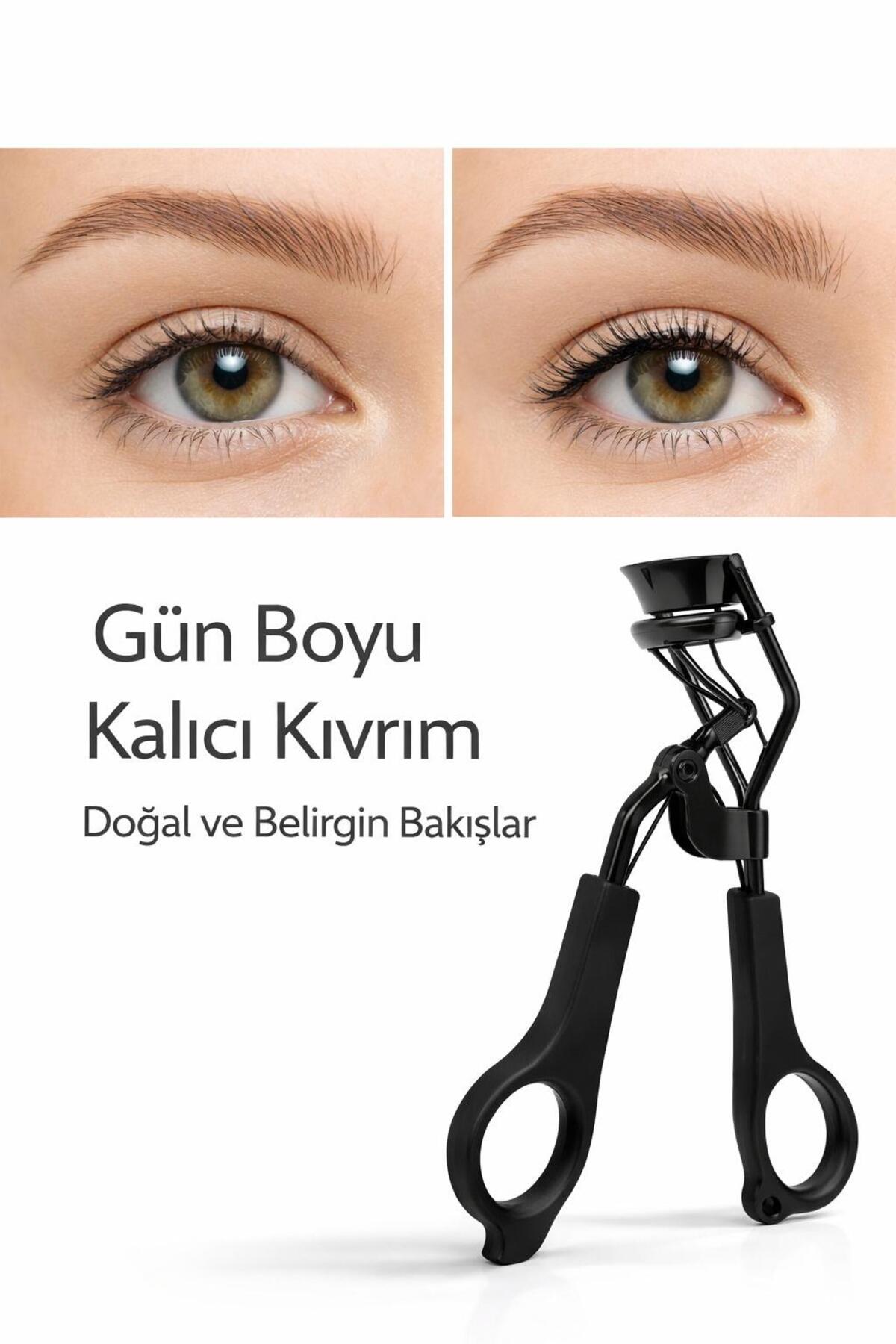 Gold Beauty Profesyonel Kirpik Kıvırıcı – Yedek Lastikli, Acıtmayan Ergonomik Tasarım