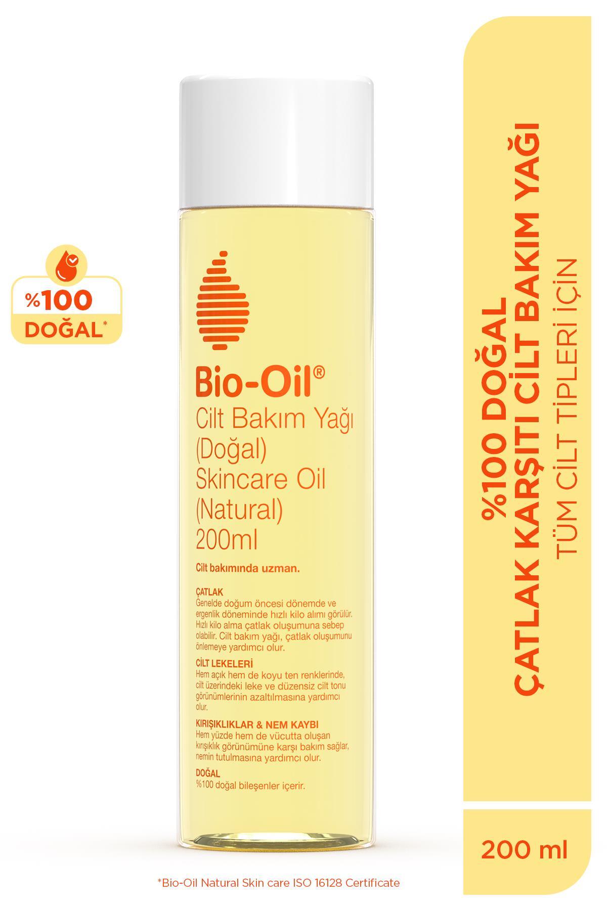 Bio-Oil %100 Natural Çatlak Karşıtı Nemlendirici Cilt Bakım Yağı - Leke Karşıtı Bakım Yağı 200ml