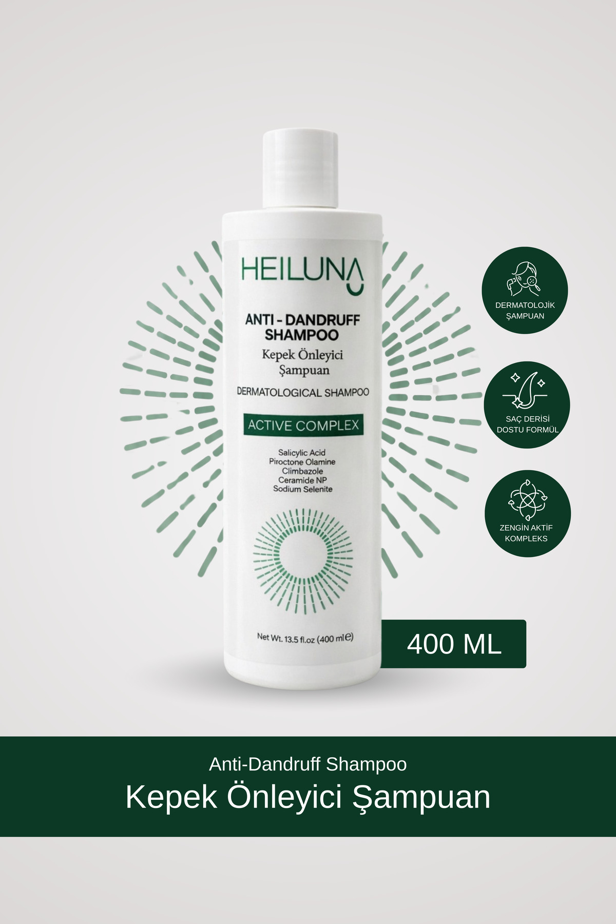 Heiluna Kepek Önleyici Şampuan Salisilik Asit ve Selenite Destekli 400 ml