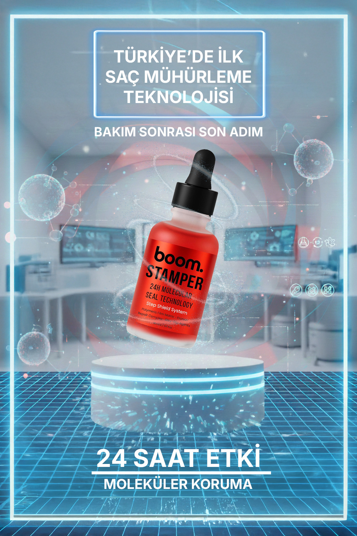 BOOM Stamper 24 Saat Saç Mühürleme Ampoule Serum