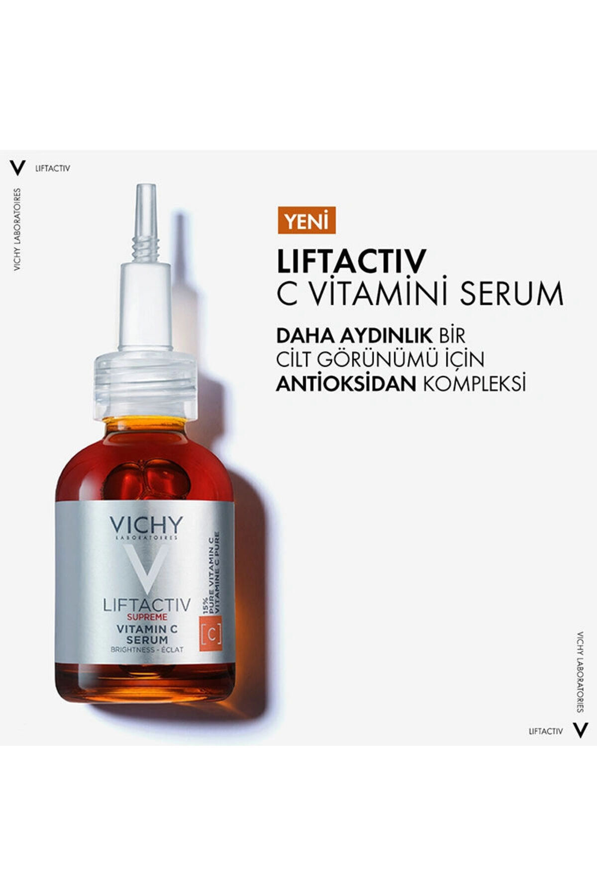 Vichy LİFTACTİV pURE VİTAMİN C BRİGHTENİNG ANTİ FİNE LİNE SERUM 20ML DKÜRN882