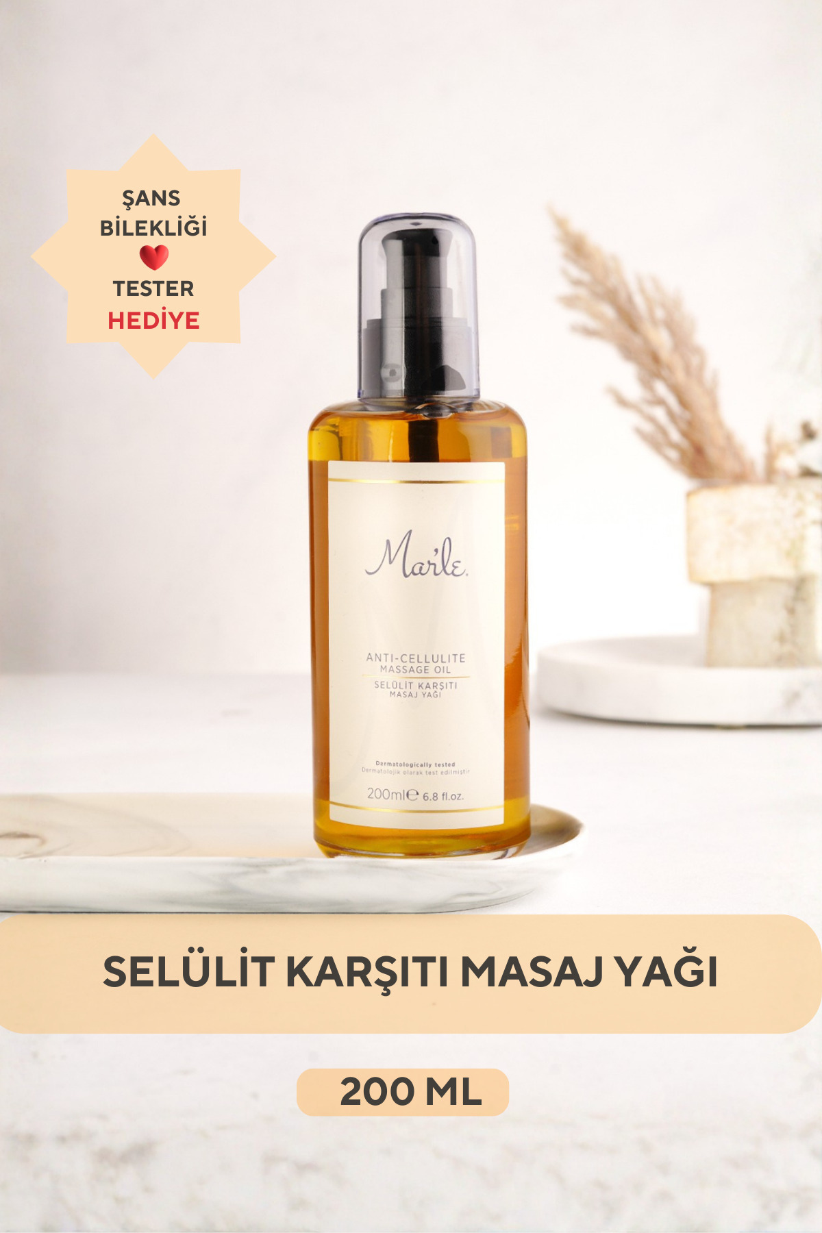 MAR'LE Mar’le Selülit Karşıtı Masaj Yağı 200 ML