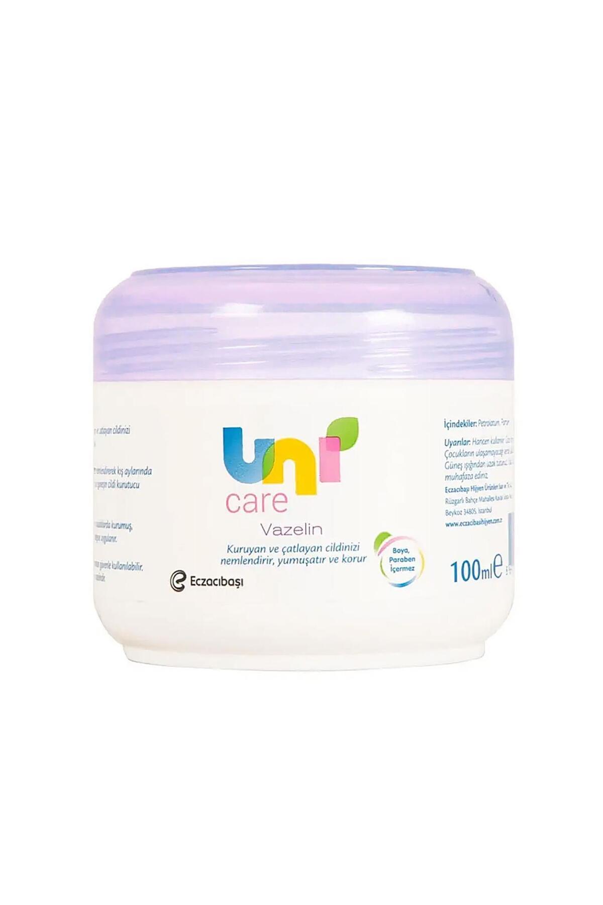 Uni Baby Uni Care Vazelin 100 ml - Yoğun Nemlendirici El, Ayak ve Vücut Bakım Kremi
