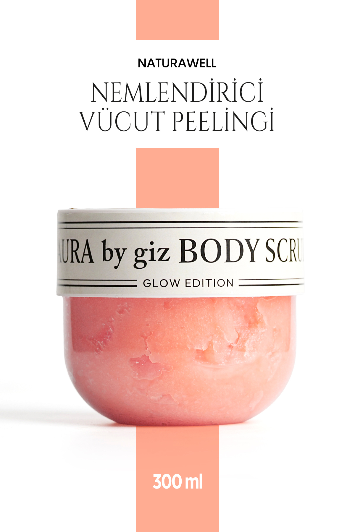 Naturawell Body Scrub - Aura by giz - Nemlendirici Vücut Peelingi 300ml
