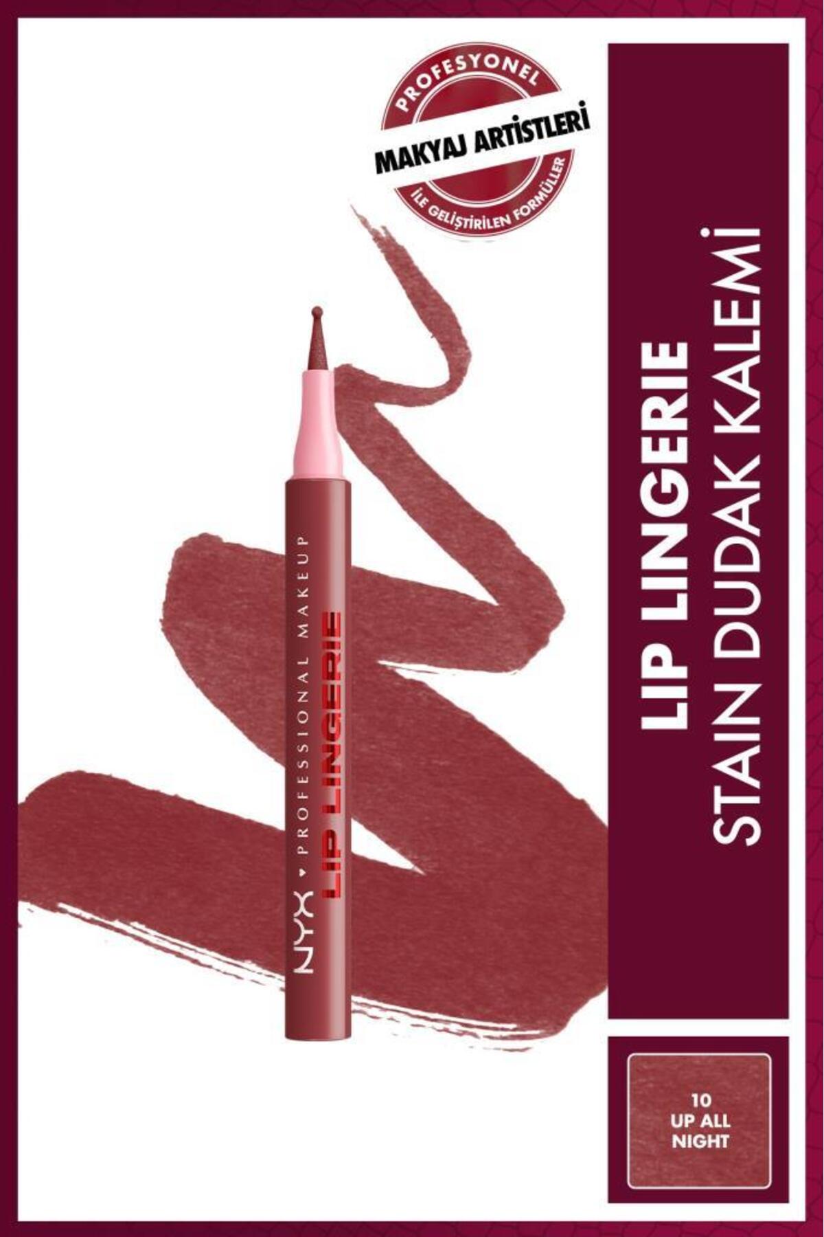 NYX Professional Makeup Lip Lingerie Stain Dudak Kalemi - 10 Up All Night