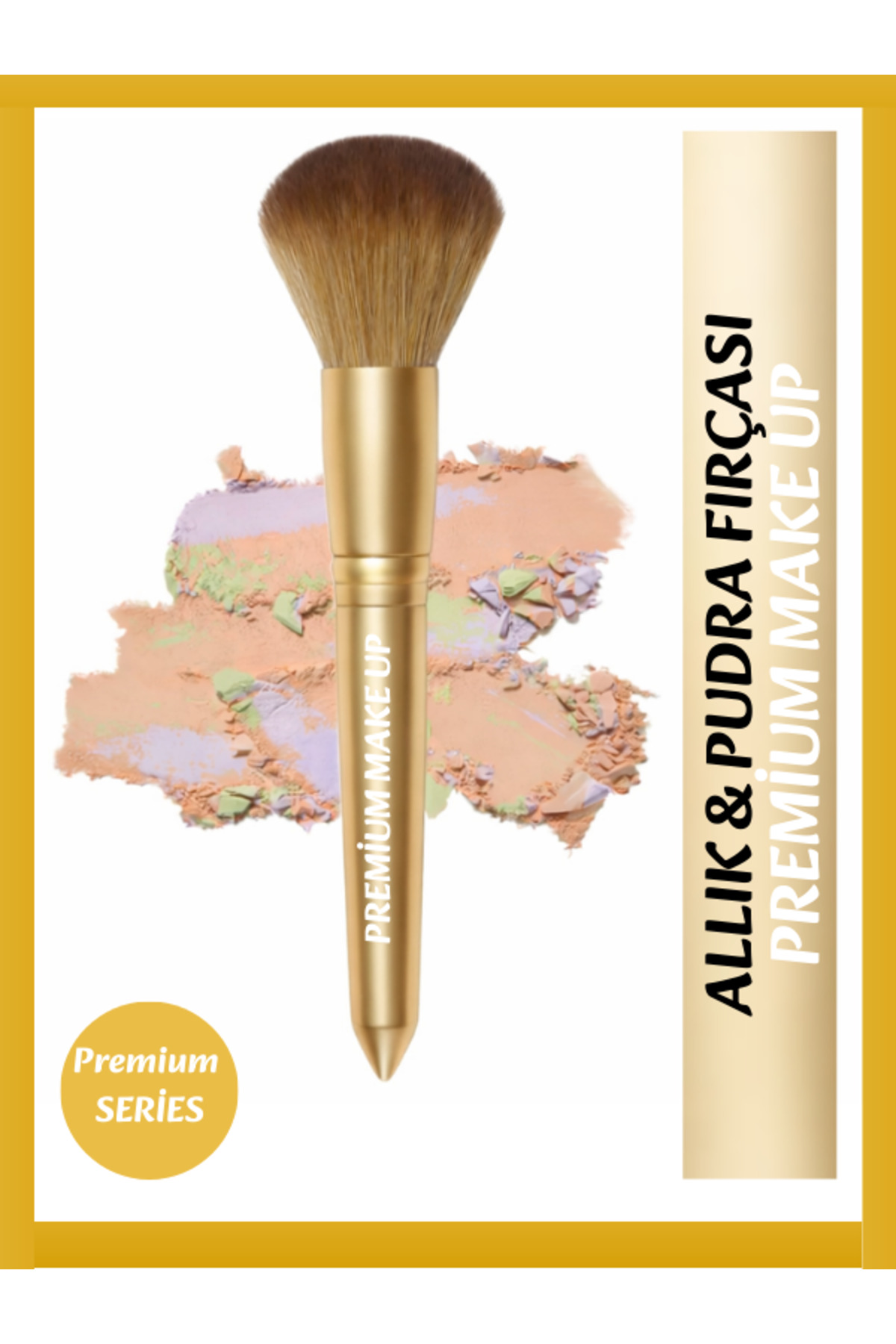 SheMask Allık ve Pudra Fırçası – Premium Profesyonel Makyaj Fırçası, Yumuşak Kıl, Doğal ve Pürüzsüz Uygulama