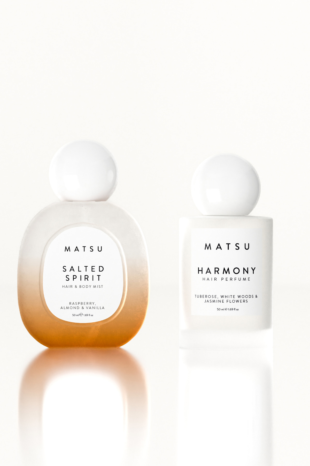 MATSU Salted Spirit & Harmony Saç Parfümü Seti - Çiçeksi, Tatlı ve Ferah Koku Deneyimi(2x50 ml)