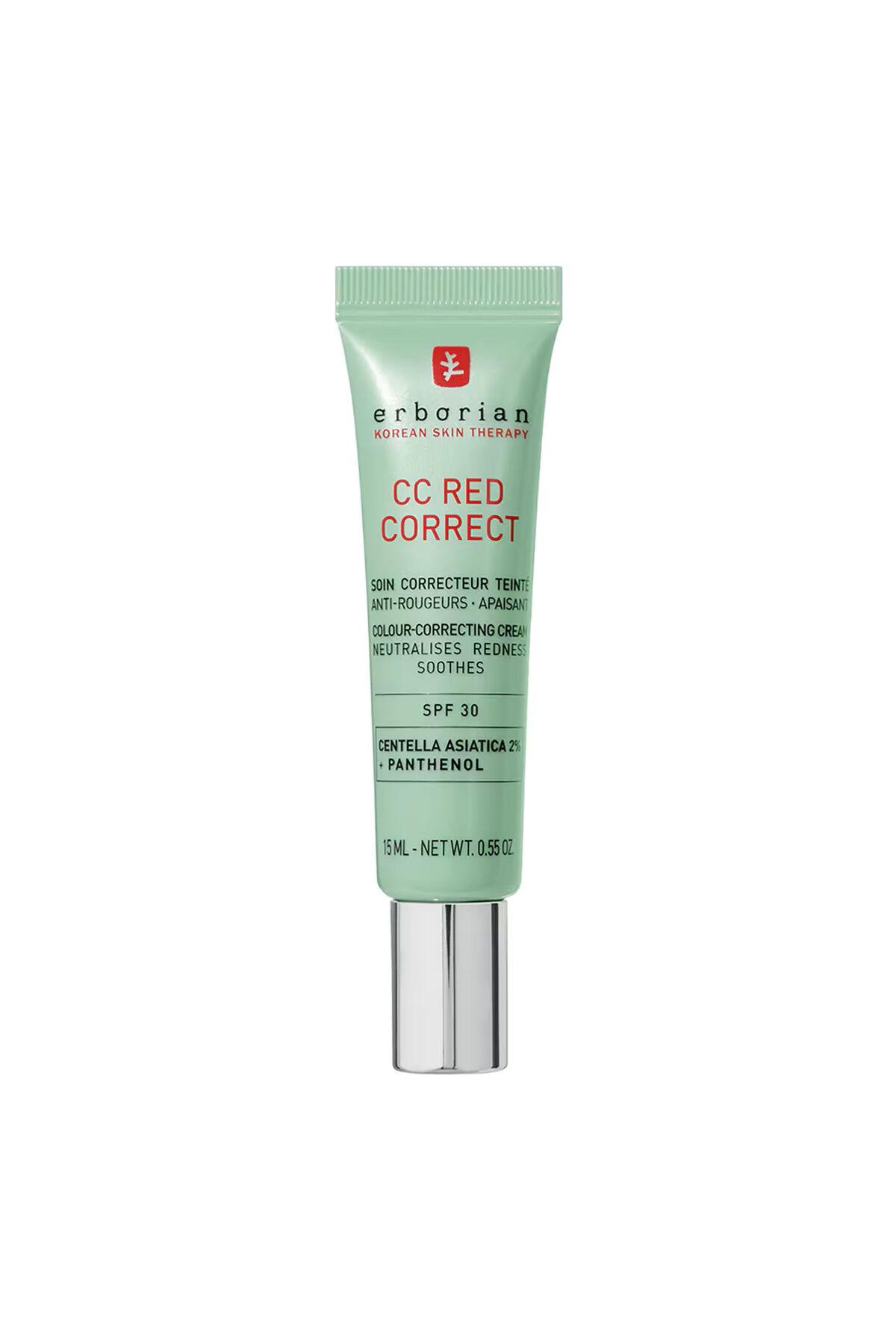 erborian CC Red Correct - Renkli Düzeltici Bakım - Kızarıklık Karşıtı ve Yatıştırıcı SPF30 15 ML CSM