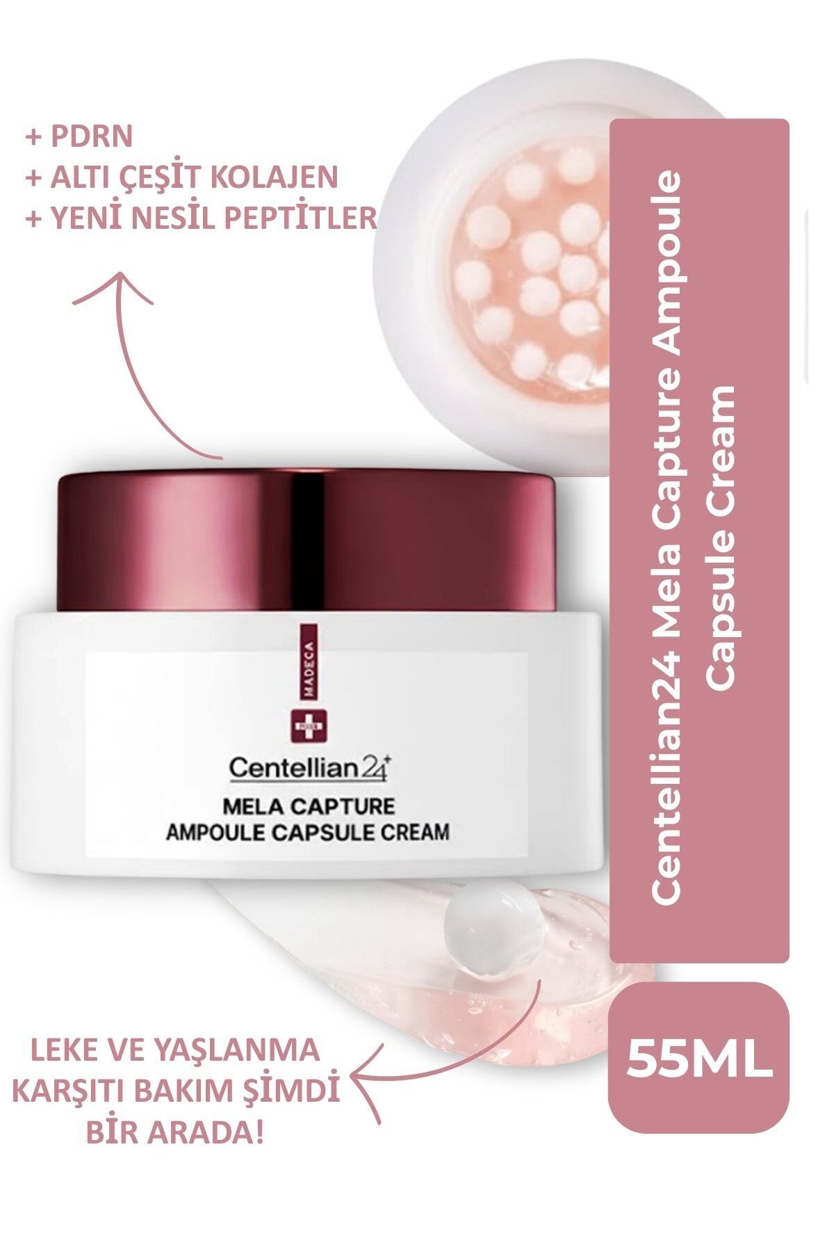 Centellian 24 Mela Capture Ampoule Capsule Cream 55ml (Leke ve yaşlanma karşıtı yoğun nemlendirici kapsül krem)