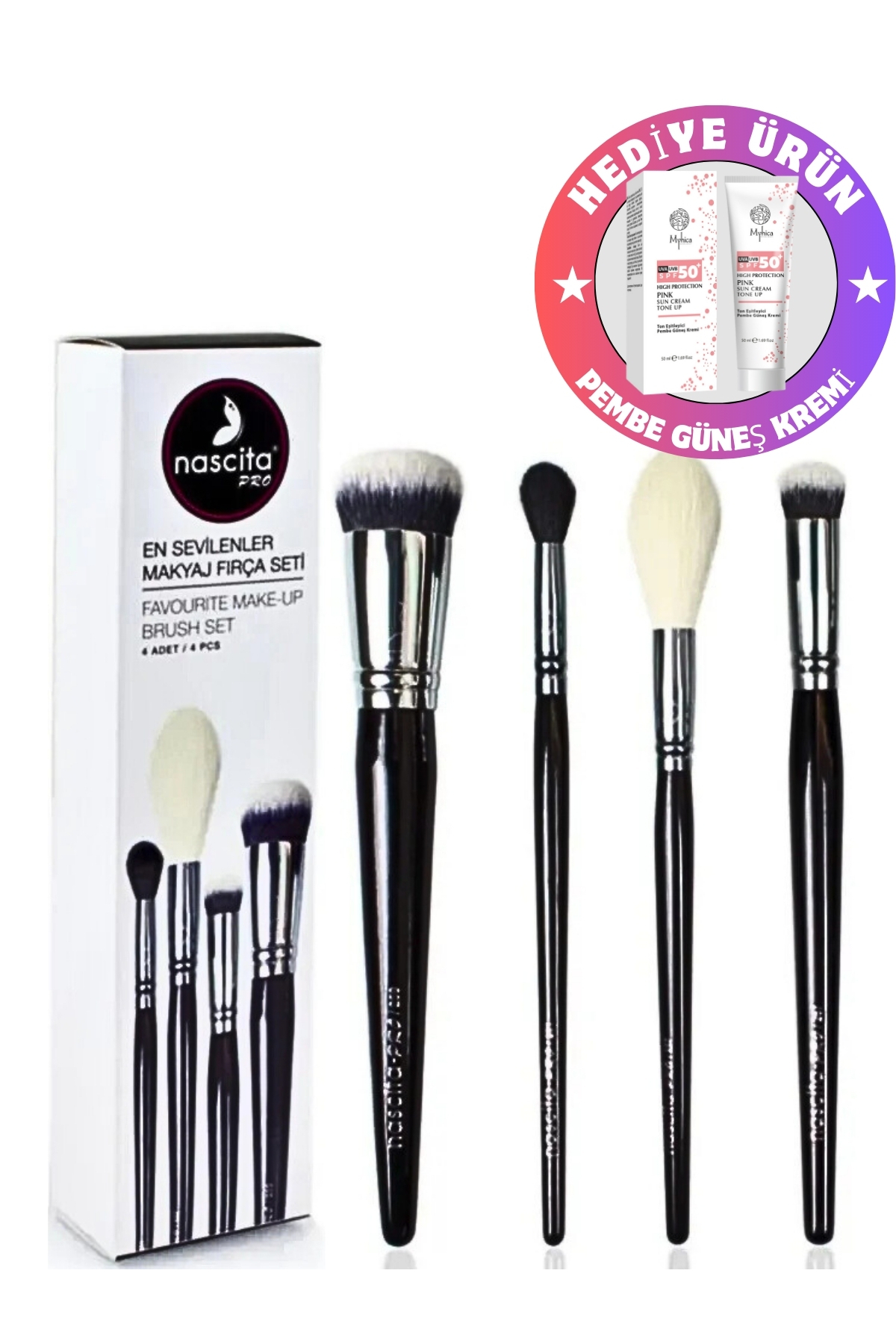 nascita Pro 4 Lü En Sevilenler Makyaj Fırça Seti NASBRUSHSET54