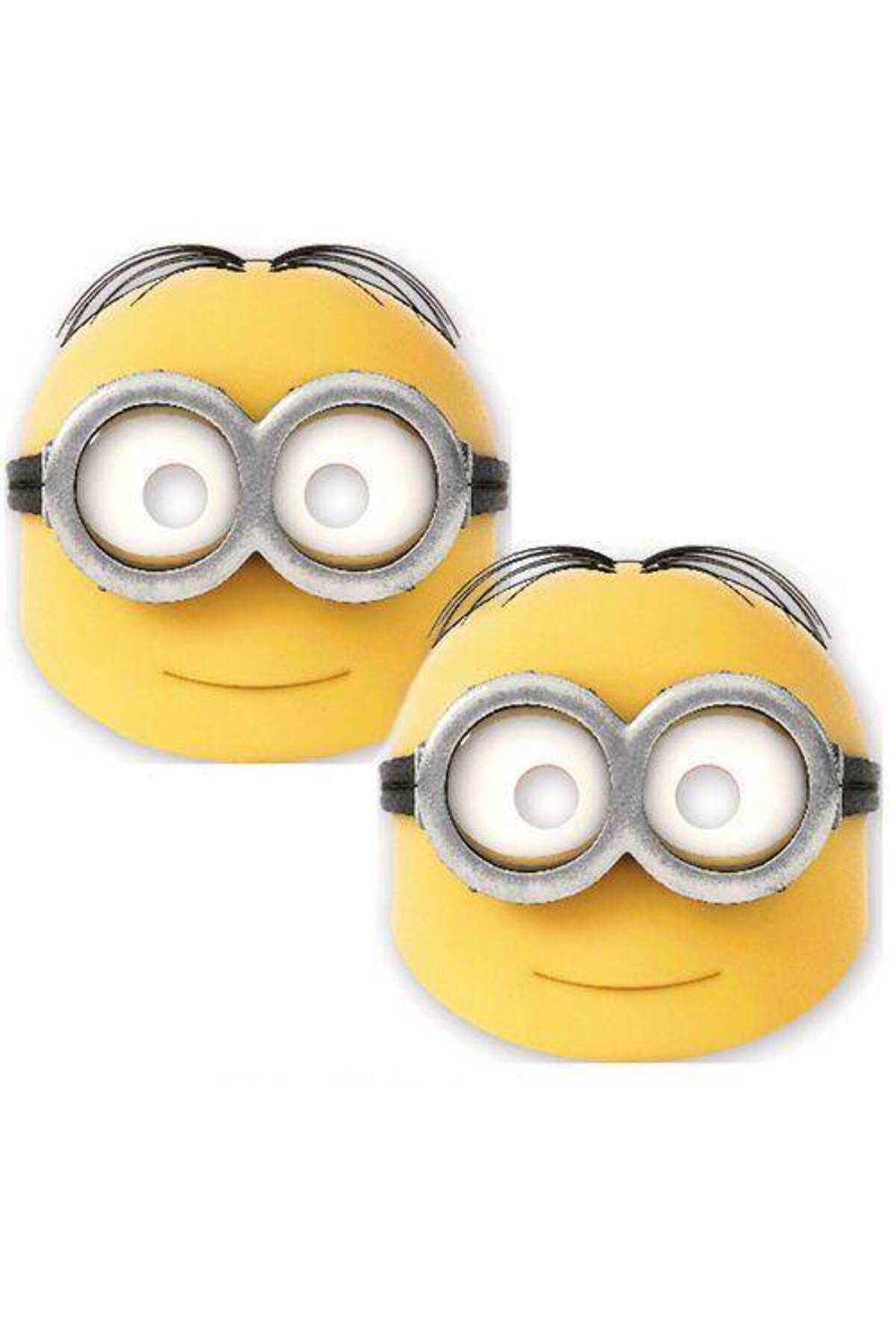 Parti Dükkanım Minion Kağıt Maske (6 Adet)