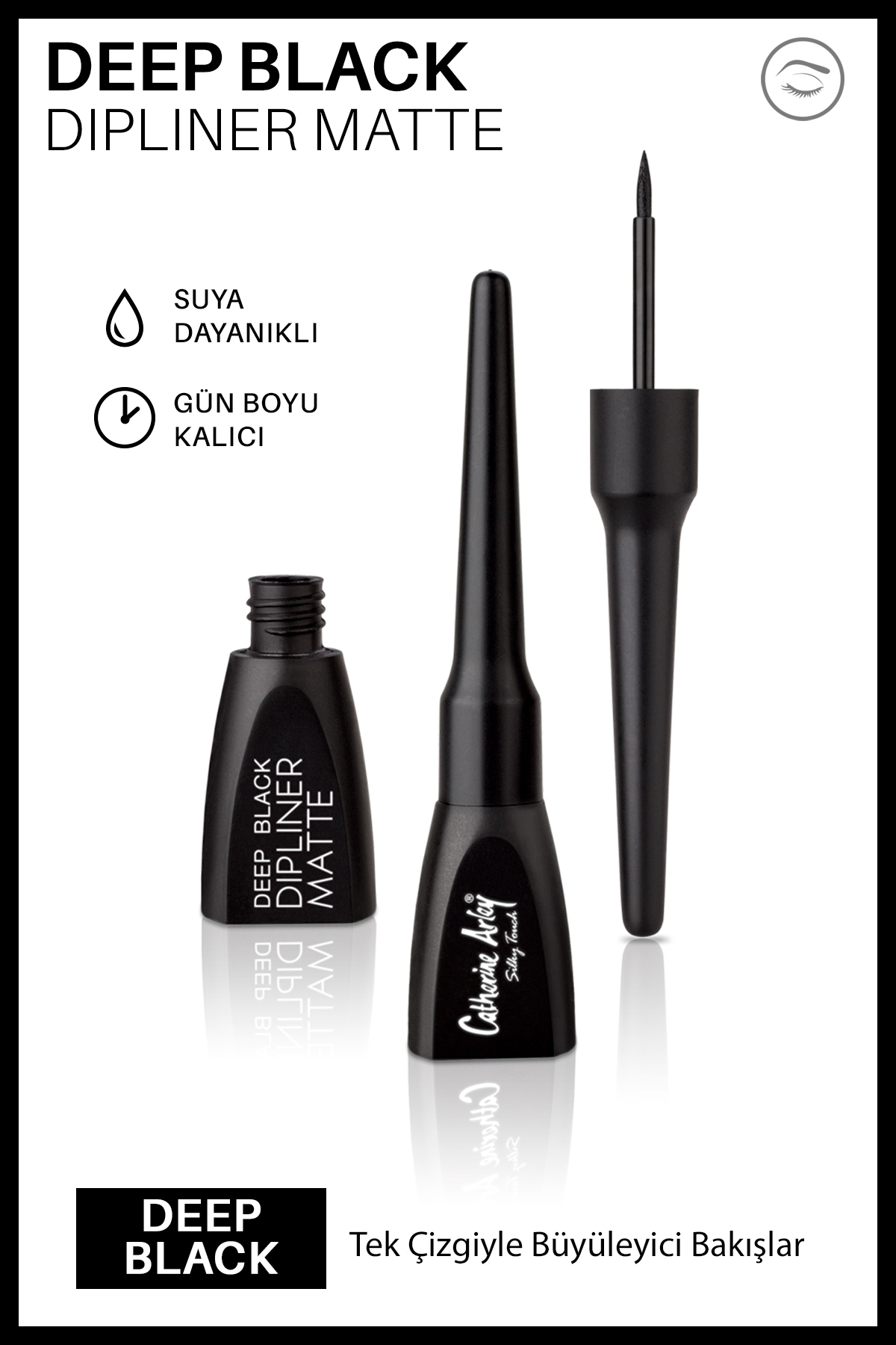 Catherine Arley Mat Siyah Dipliner - Deep Black Dipliner Matte