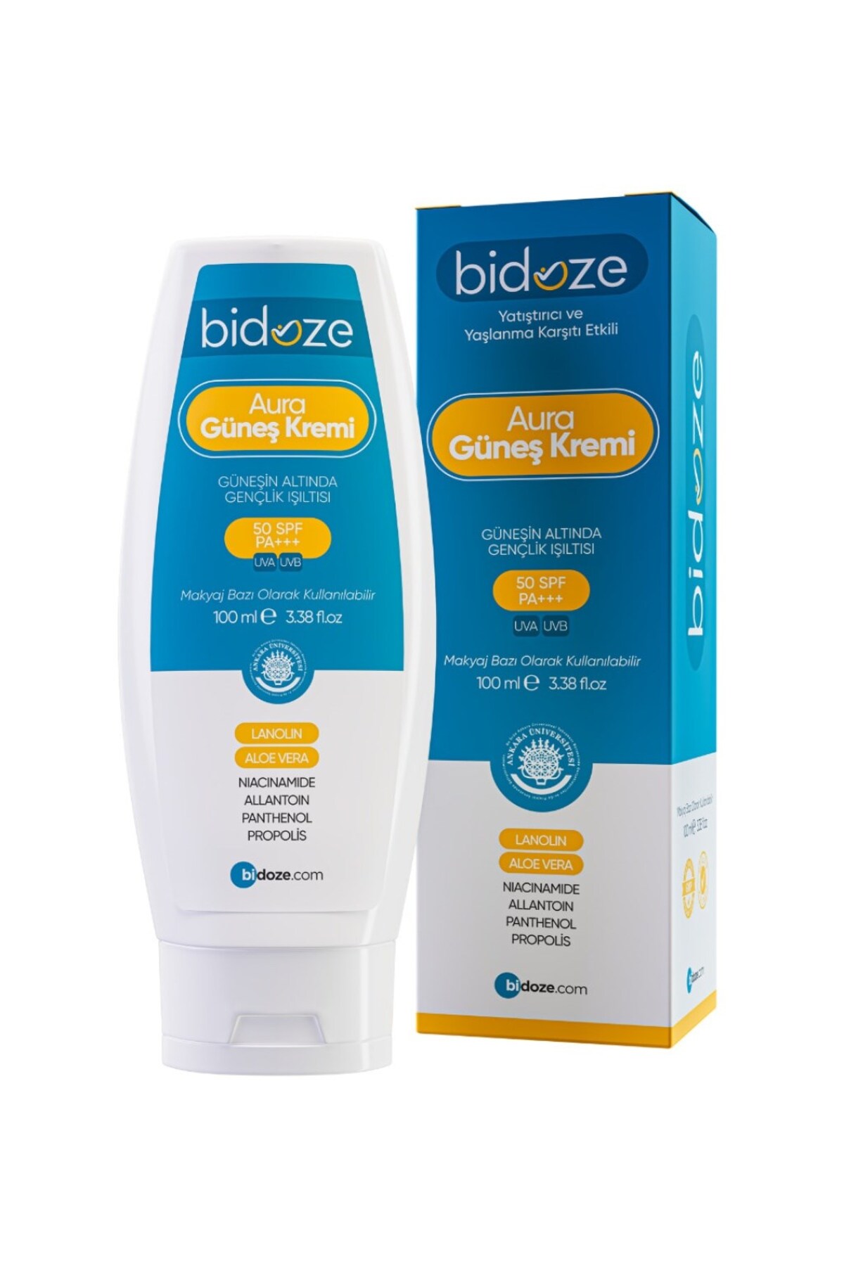 Leyaton Bidoze Aura Yatıştırıcı & Anti Aging Etkili Güneş Kremi 100 ML | Leke Karşıtı ve Onarıcı Bakım