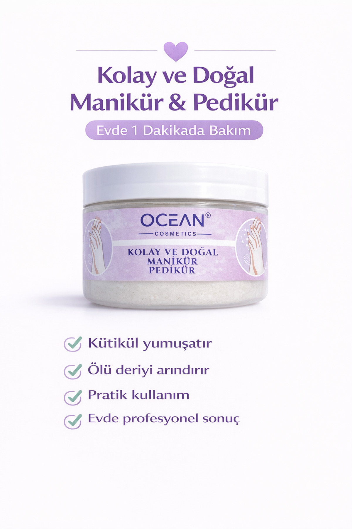 Sibelon Kolay Manikür Pedikür Kremi – Kütikül Yumuşatıcı Peeling Etkili