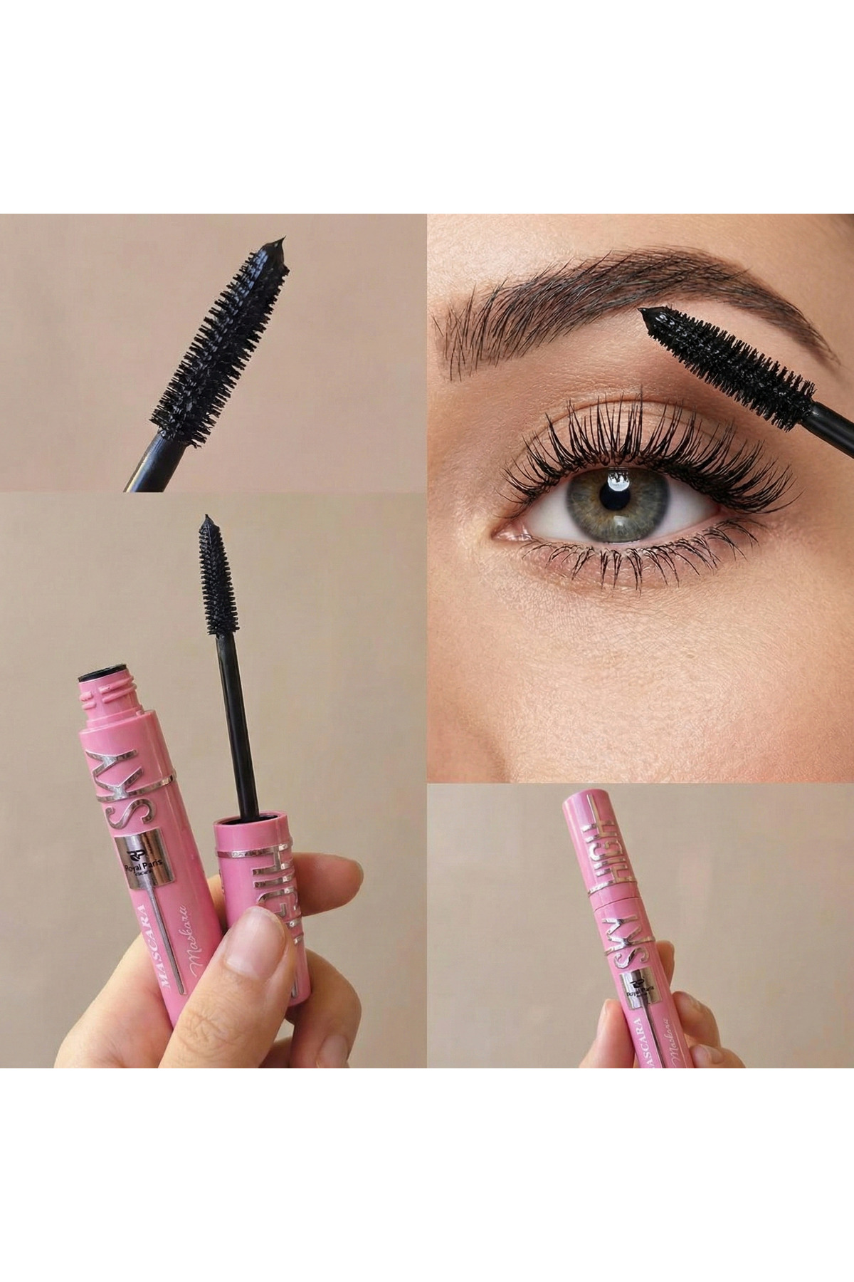 RP Royal Paris Cosmetic Ultra Hacim ve Sonsuz Uzunluk Etkili Siyah Maskara - Tek Tek Ayıran Silikon Fırça 🚀🖤