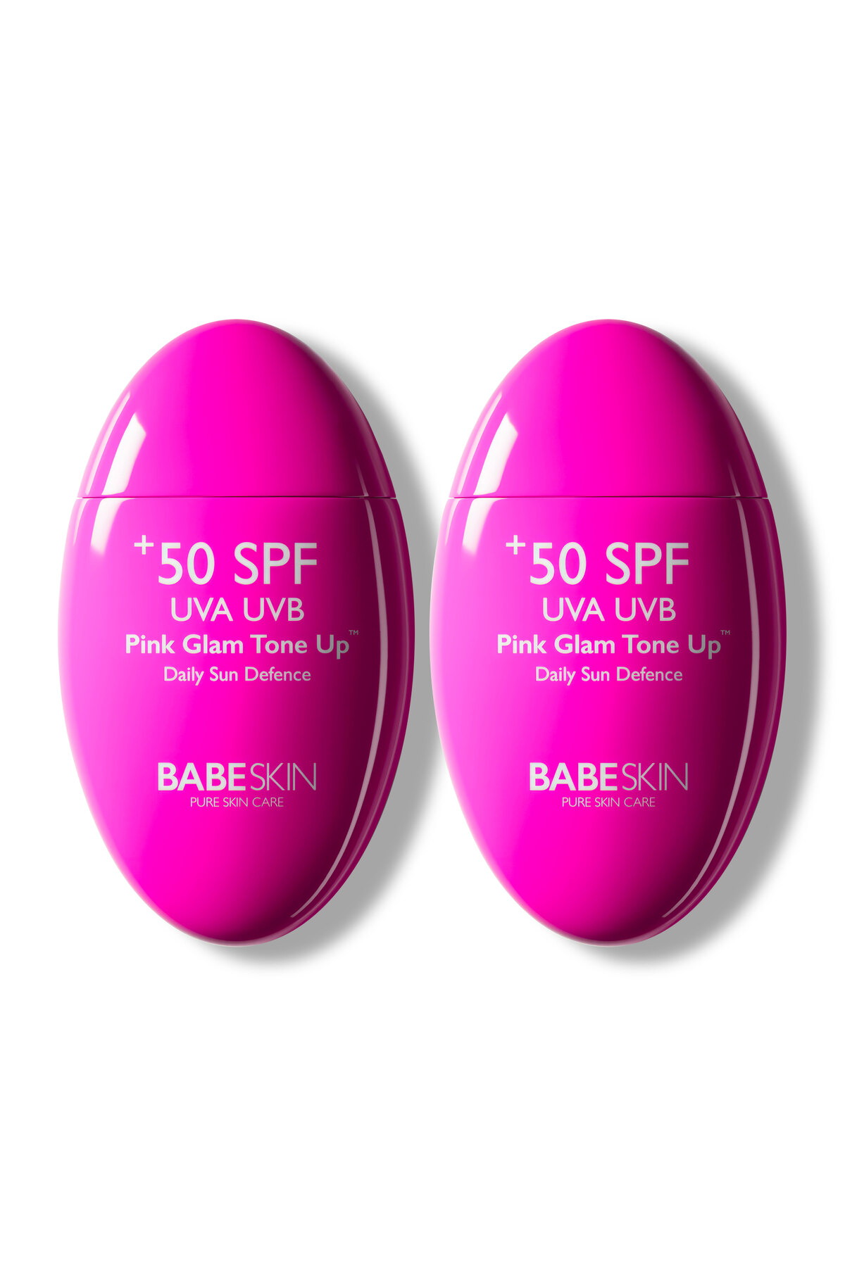 Babeskin Ton Eşitleyici Aydınlatıcı Güneş Kremi 50ml Pink Glam Tone Up Spf50 2 li SET