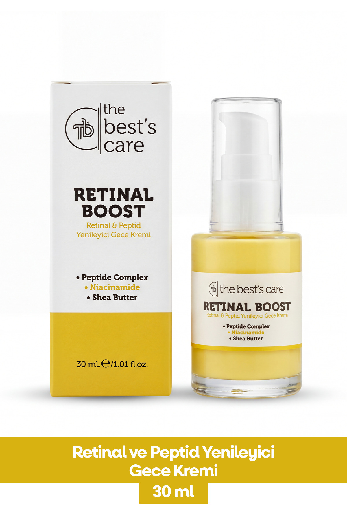The Best's Care Retinal Peptid Cilt Yenileyici Yaşlanma Karşıtı Gece Bakım Kremi 30ml