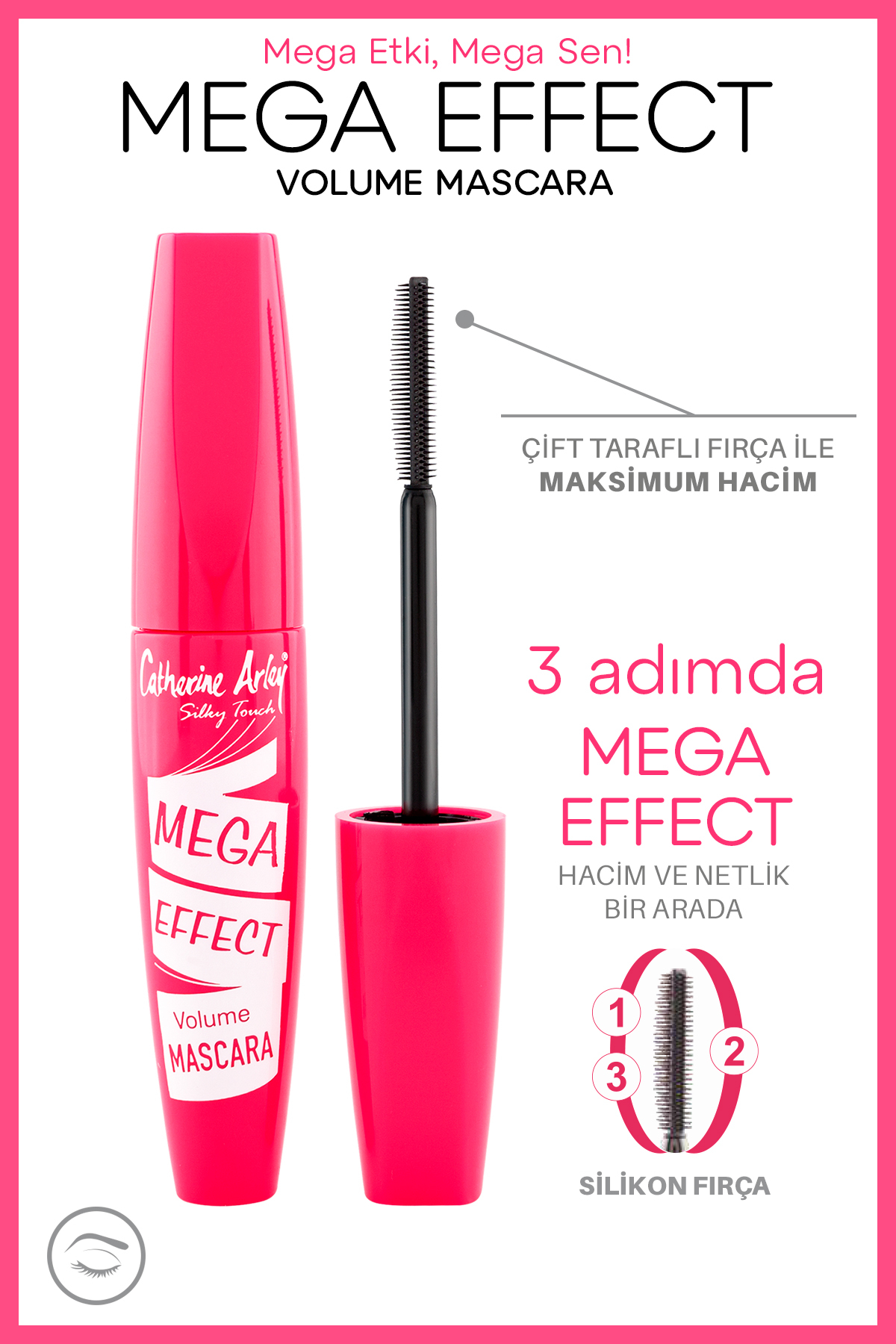 Catherine Arley Mega Effect Mascara Volume Maskara