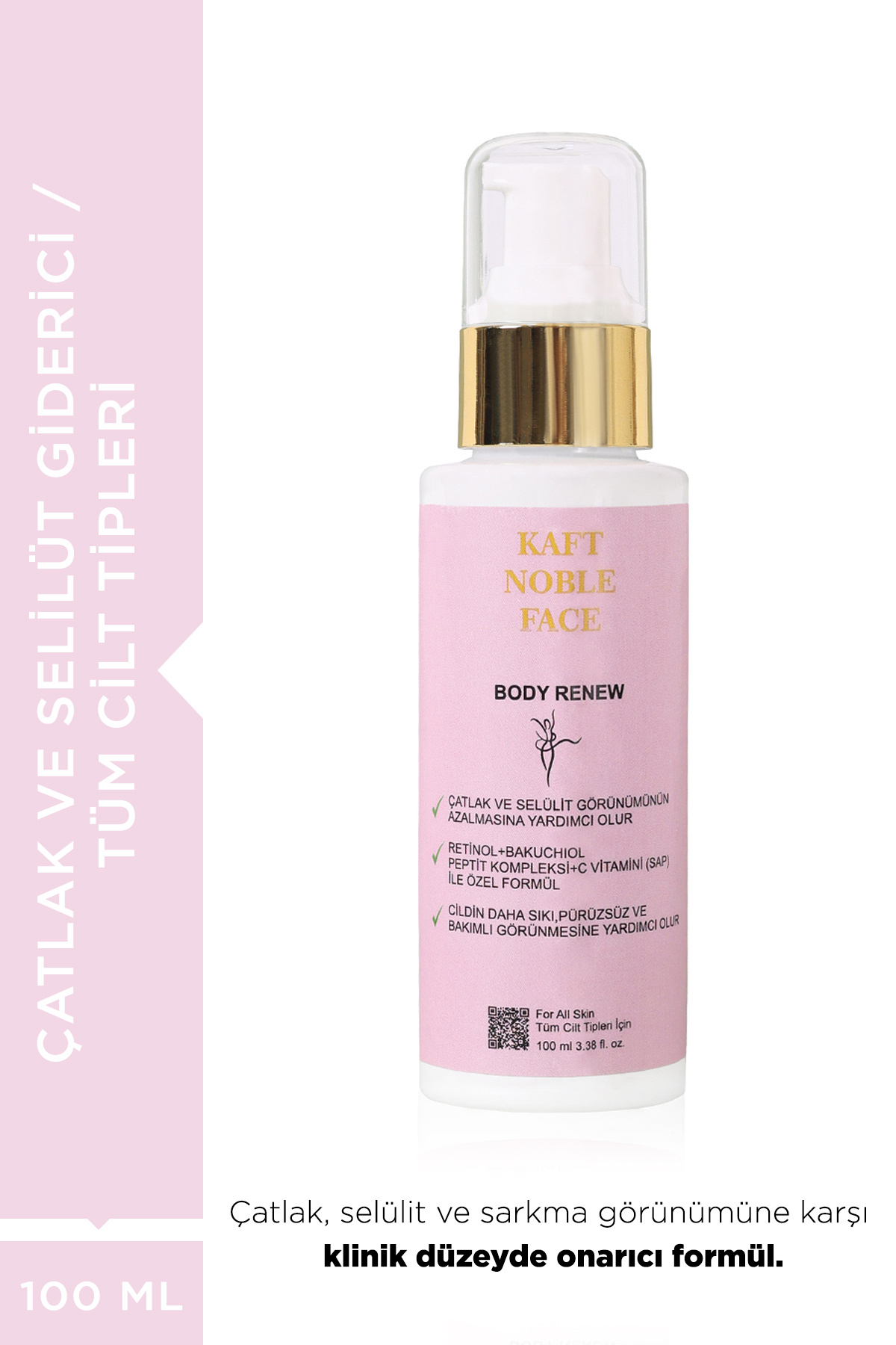 KAFT NOBLE FACE Body Renew-Retinol+Glaucine+Centella Asiatica İçeren Özel Çatlak Ve Krem 100ml