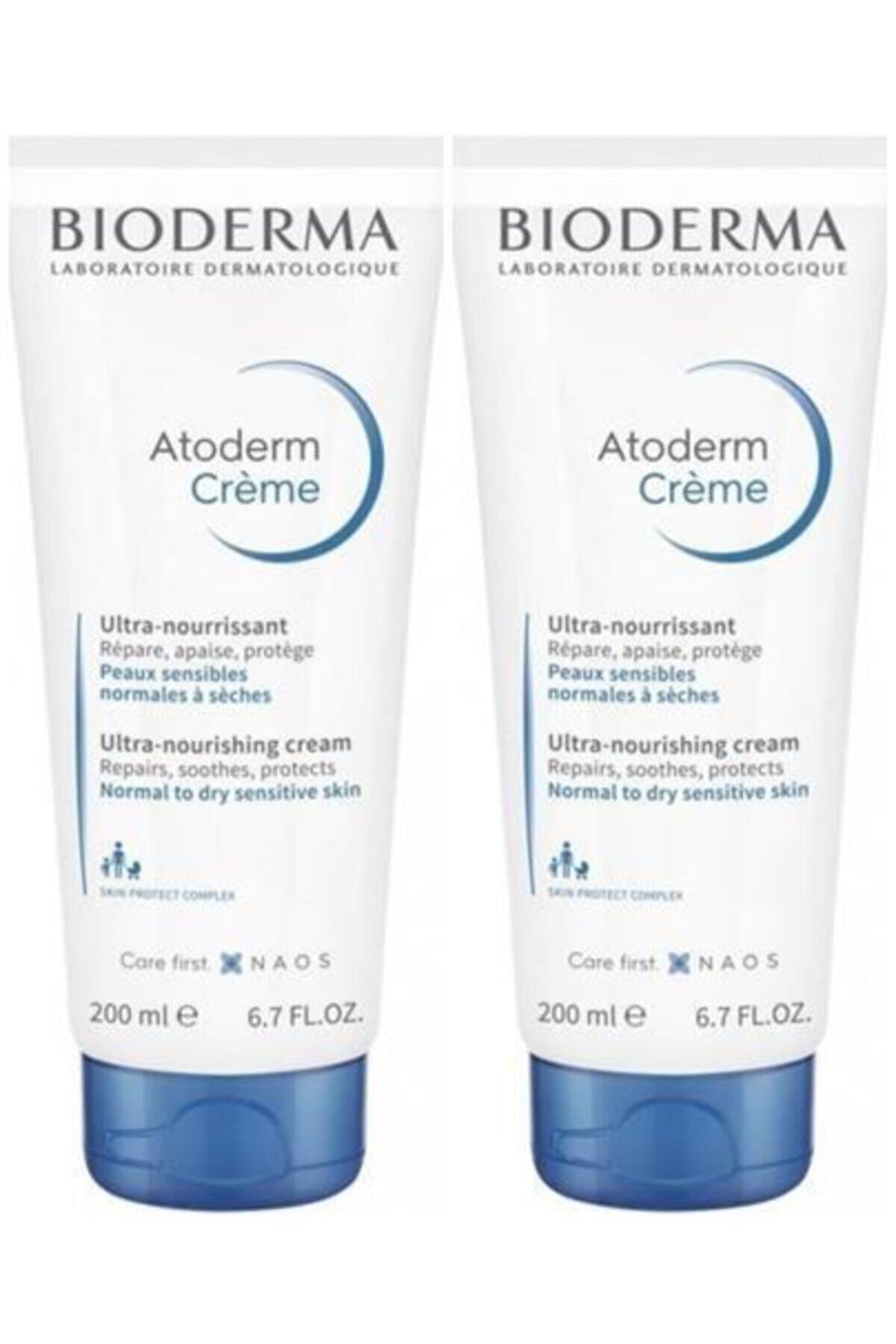 Bioderma Kuru Ciltler için Nemlendirici Bakım Kremi - Atoderm Cream Tube 200 ml 2'li 8699956512013