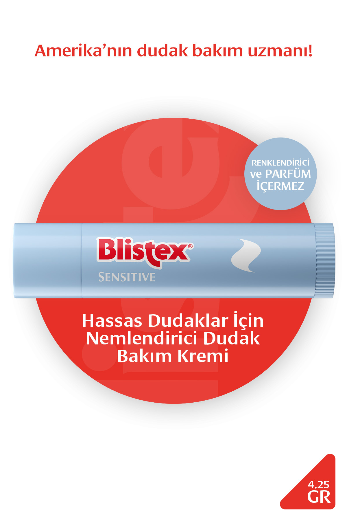 Blistex Sensitive Hassas Dudaklar Için Yoğun Bakım 4.25 G