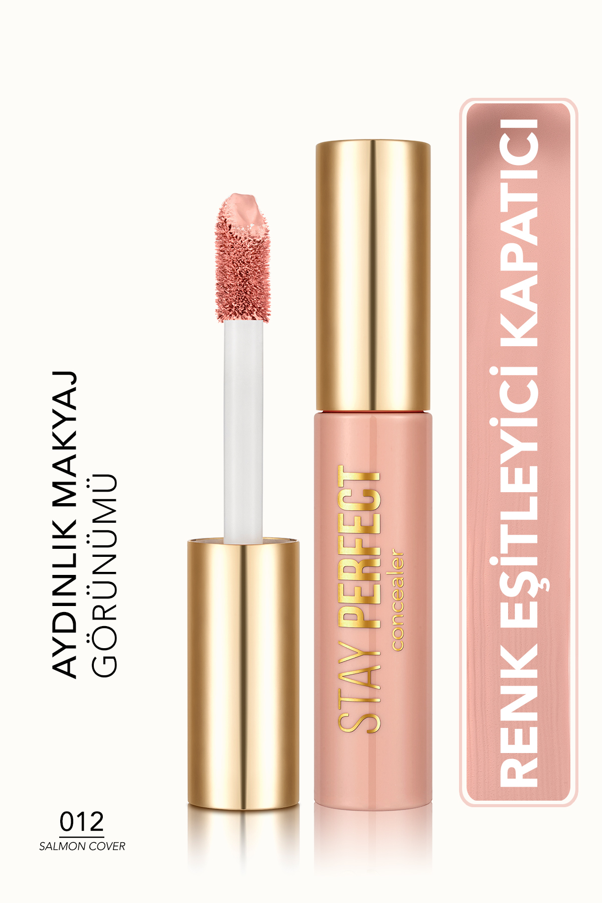 Flormar Stay Perfect Yüksek Pigmentli & Yarı Mat Bitişli Likit Kapatıcı - 012SALMONCOVER - 8682536111591