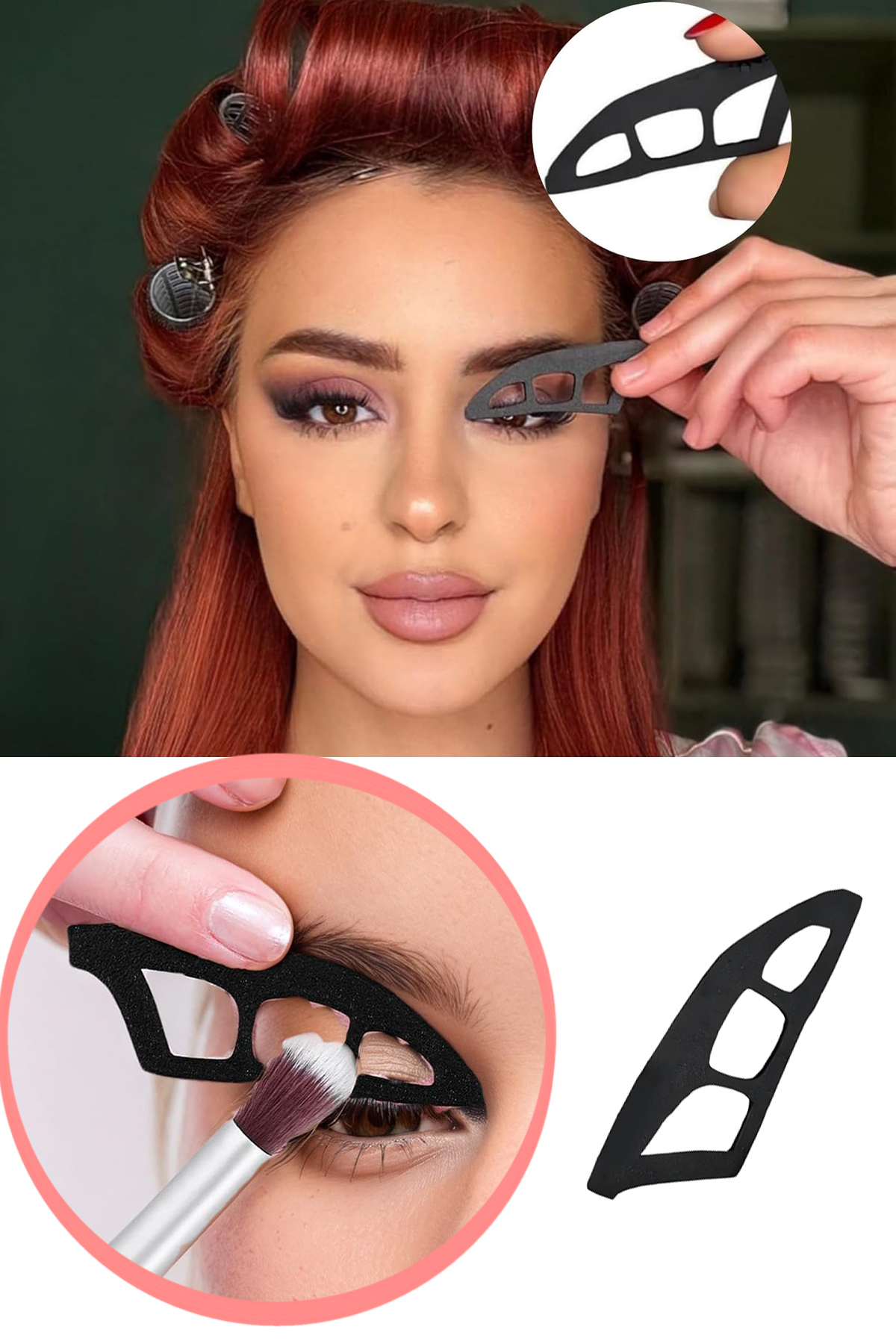 KAŞIKBEY Göz Farı Makyaj Kalıbı Eyeliner Dipliner Kolay Kullanım Şablonu Göz Farı Hızlı Makyaj Şablonları