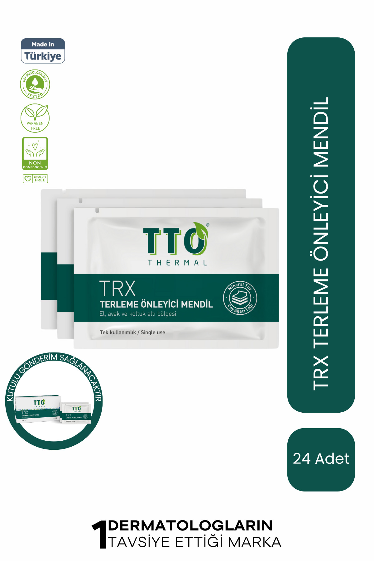 TTO Trx Terleme Önleyici Mendil 24 Adet