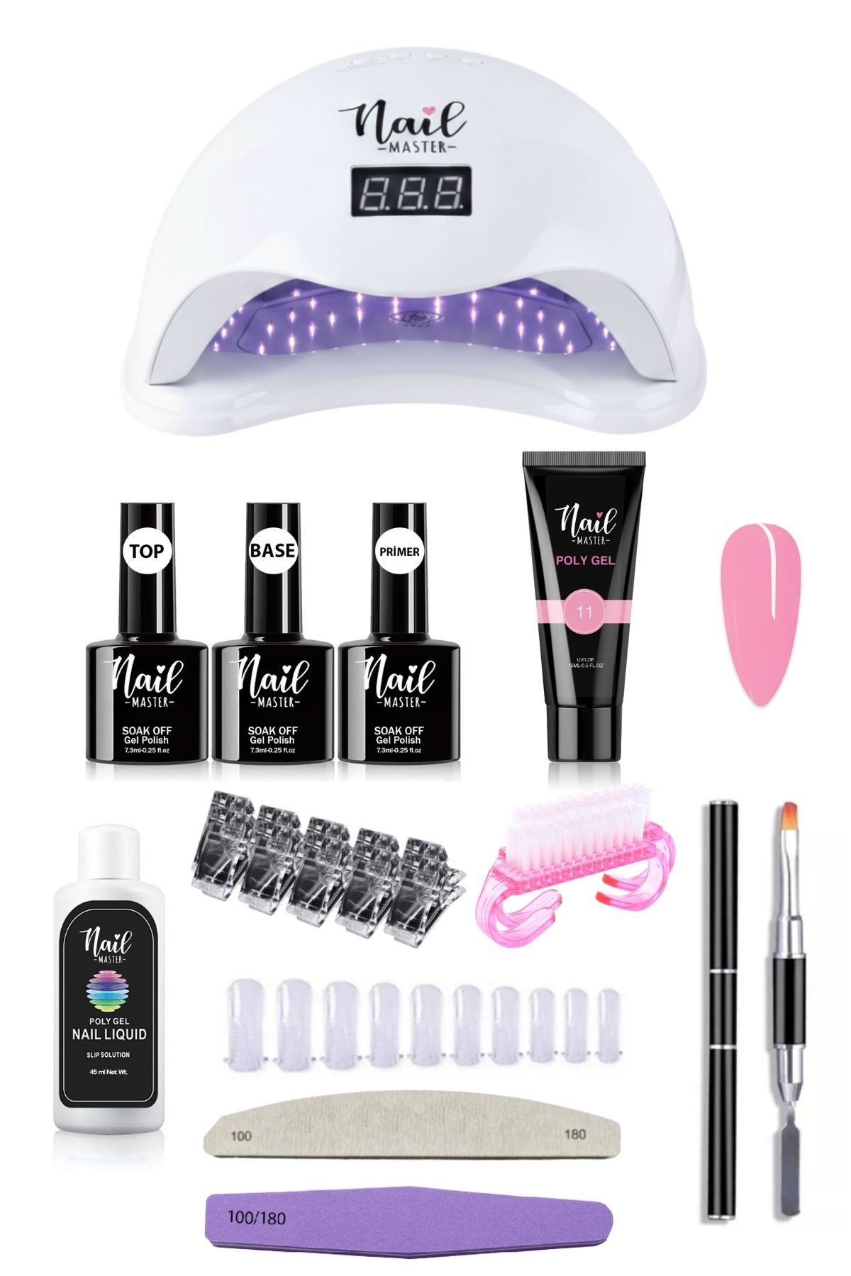 Nail Master Poly Jel Set Tırnak Seti Polijel Poly Gel 15ml