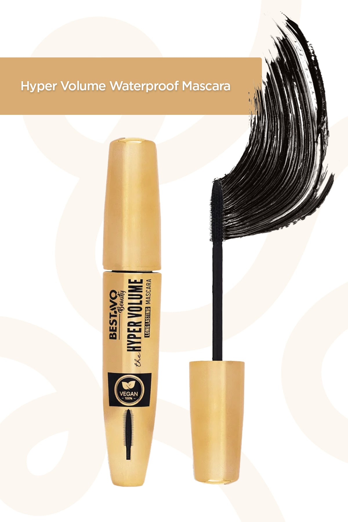 BESTAVO BEAUTY Hyper Volume Mascara - Suya Dayanıklı (Waterproof) Tubing Maskara - %100 Vegan