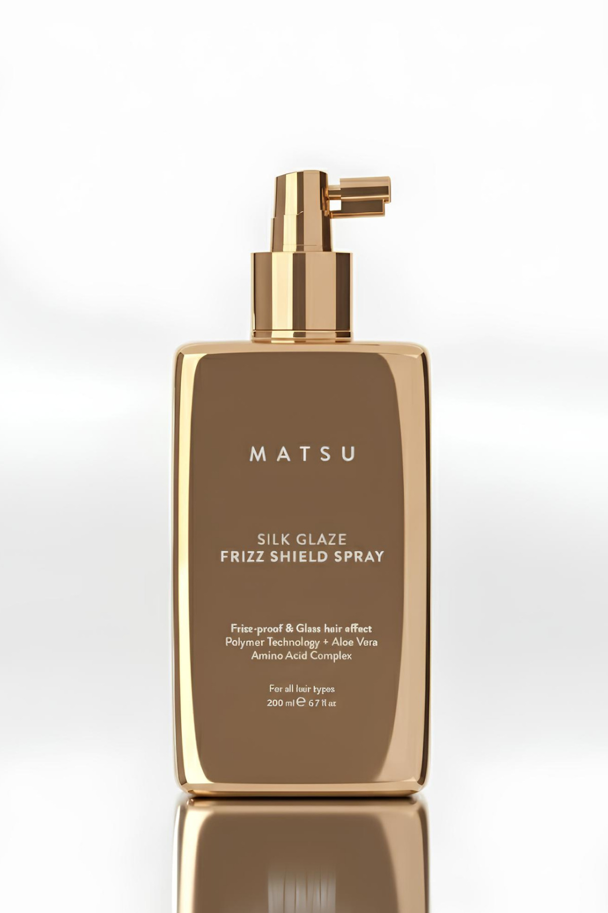 MATSU Silk Glaze Anti-Frizz Sprey 200 ml | Isı ile Aktif Koruma & Cam Parlaklığı