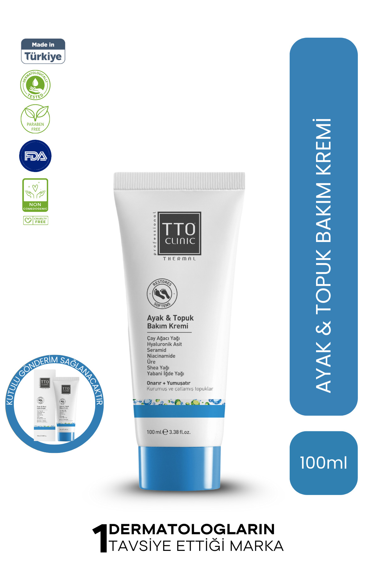 TTO Clinic Ayak & Topuk Bakım Kremi 100 ML