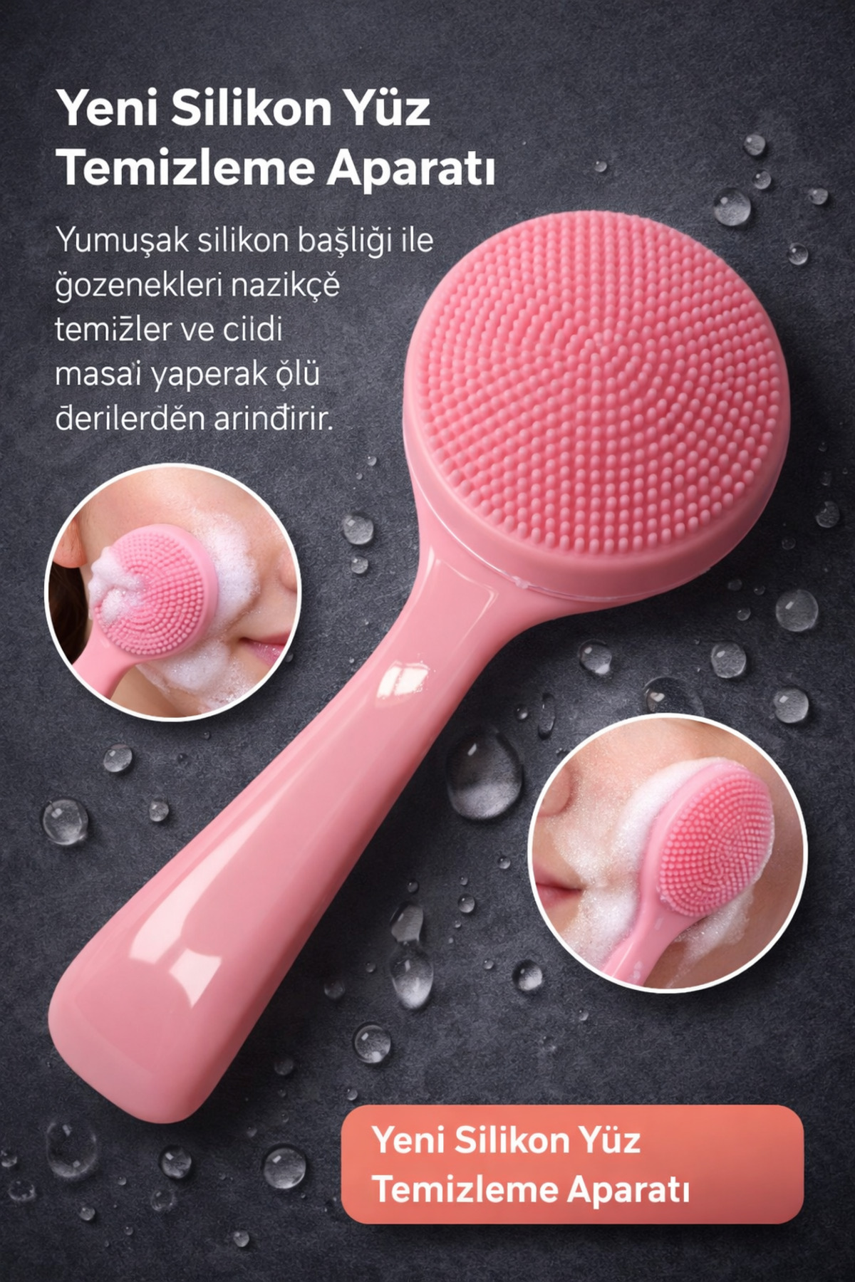 SEVRU Cilt Ve Yüz Temizleyici Temizleme Fırçası Peeling Burun Siyah Nokta Fırçası