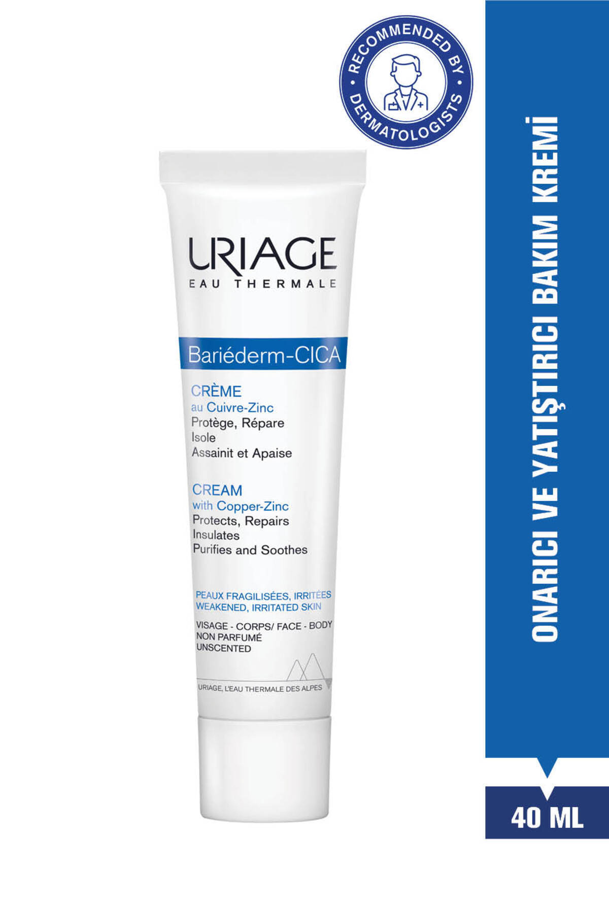 Uriage BARIEDERM Cilt Bariyeri Onarıcı ve Yatıştırıcı Cica Krem 40 ml