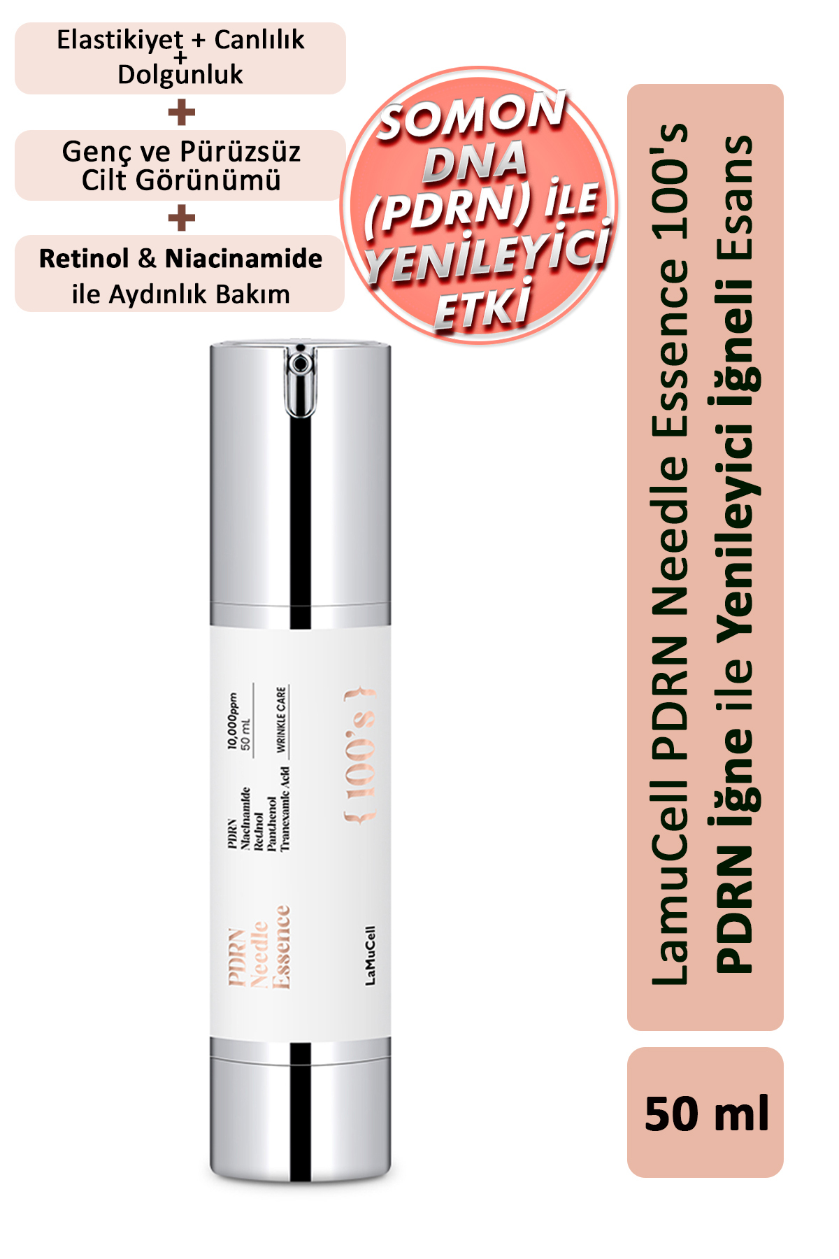 LamuCell PDRN Cilt Yenileyici Esans 100s 50 ml