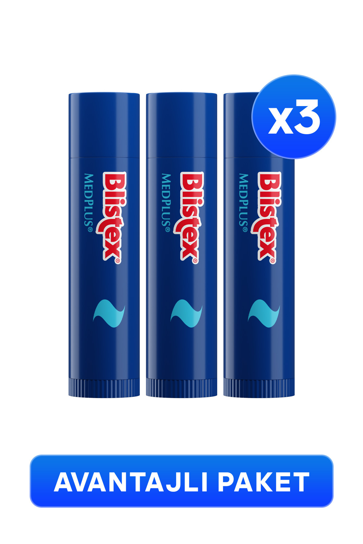 Blistex Medplus Stick - Kuruyan Ve Çatlayan Dudaklar Için Yoğun Bakım Dudak Kremi X3