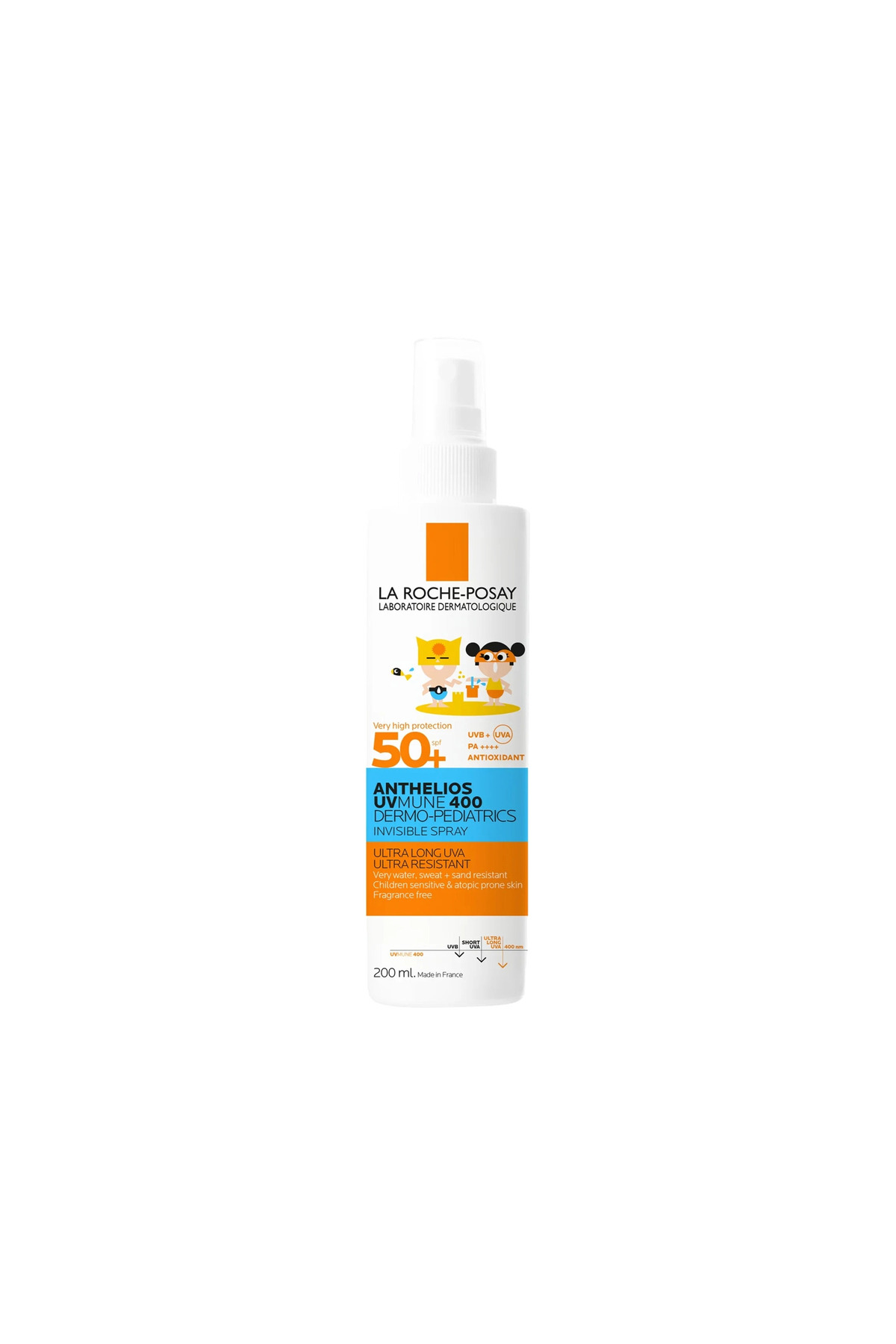 La Roche Posay Anthelios UVmune 400 Dermo Pediatrics Invisible Sprey Spf50+ Çocuk Güneş Koruyucu Krem 200 ml