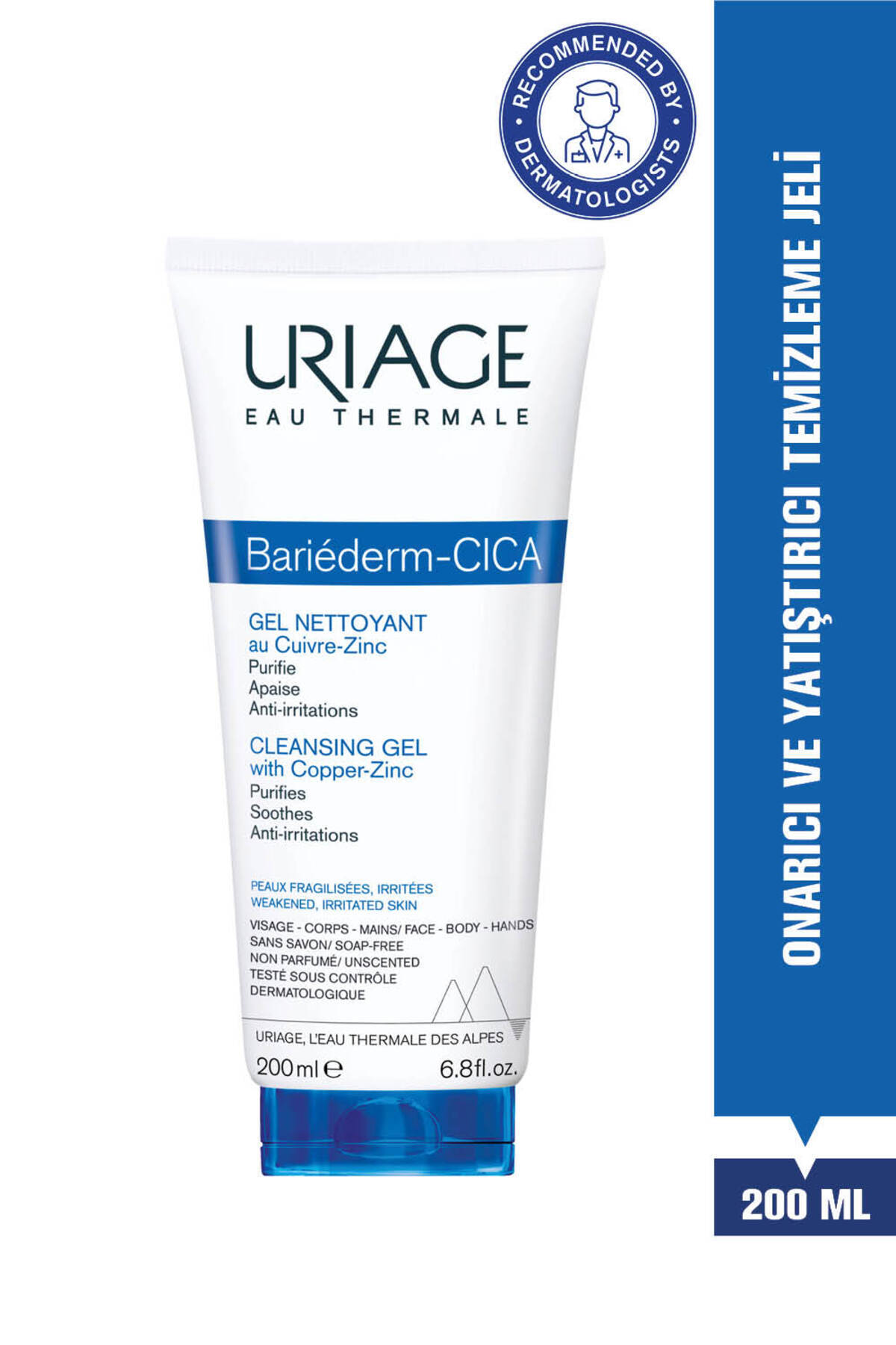 Uriage BARIEDERM Onarıcı ve Yatıştırıcı Yüz ve Vücut Temizleme Jeli 200 ml