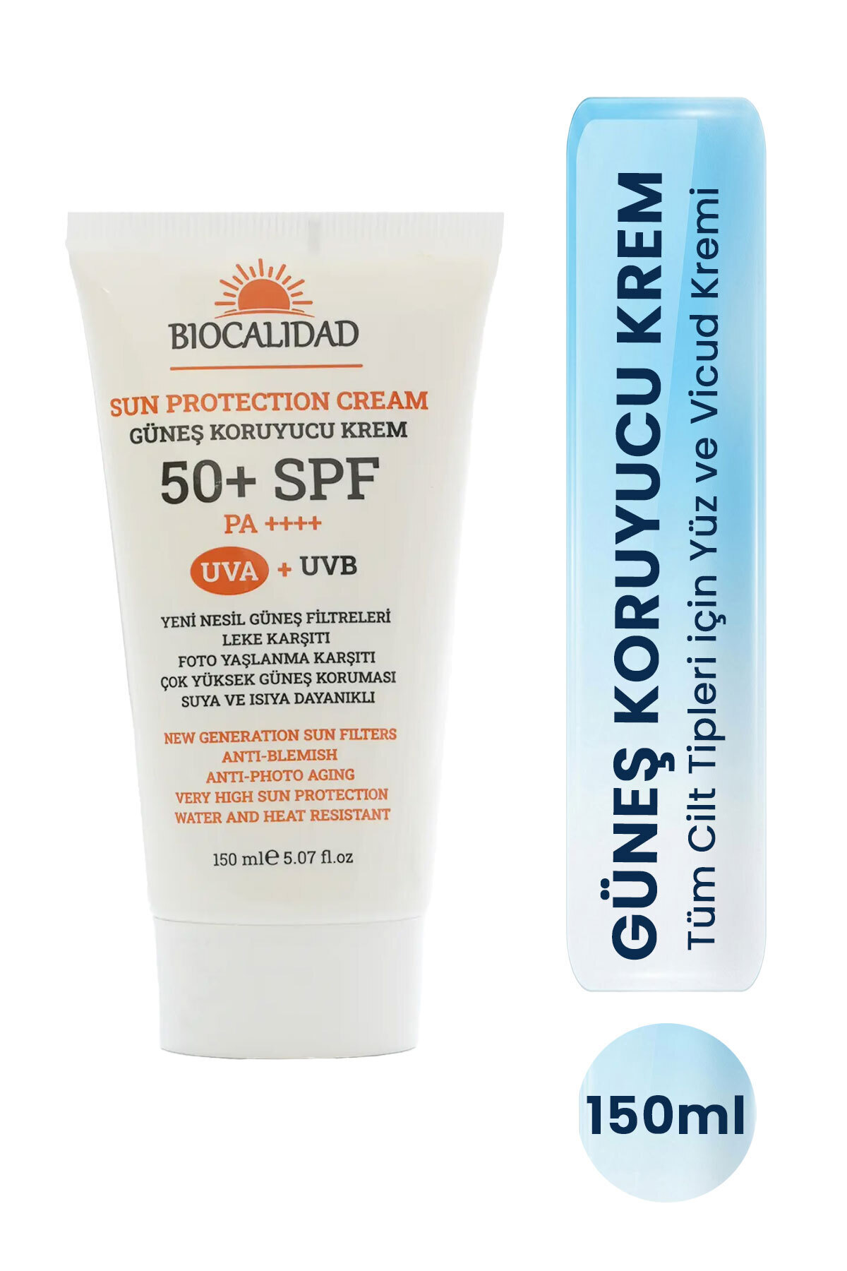 biocalidad Güneş Koruyucu Krem 50+ SPF PA++++ Yeni Nesil UV Filtreleri