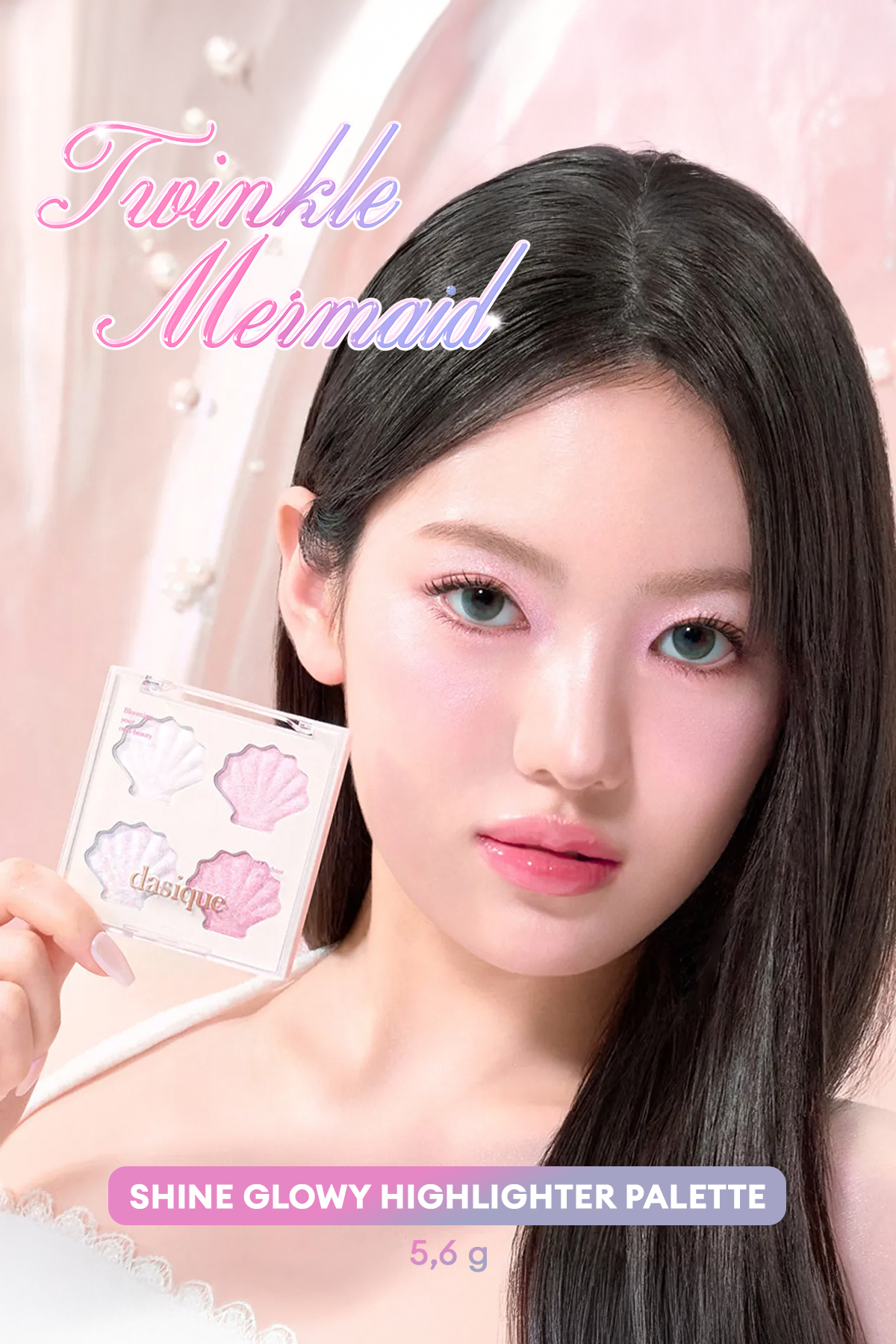 dasique Çok Boyutlu Işıltı Sunan Jel Aydınlatıcı Shine Glowy Highlighter Palette #01 Twinkle Mermaid