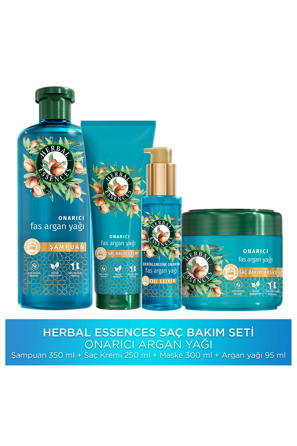 Herbal Essences Onarıcı Argan Yağı Saç Bakım Seti