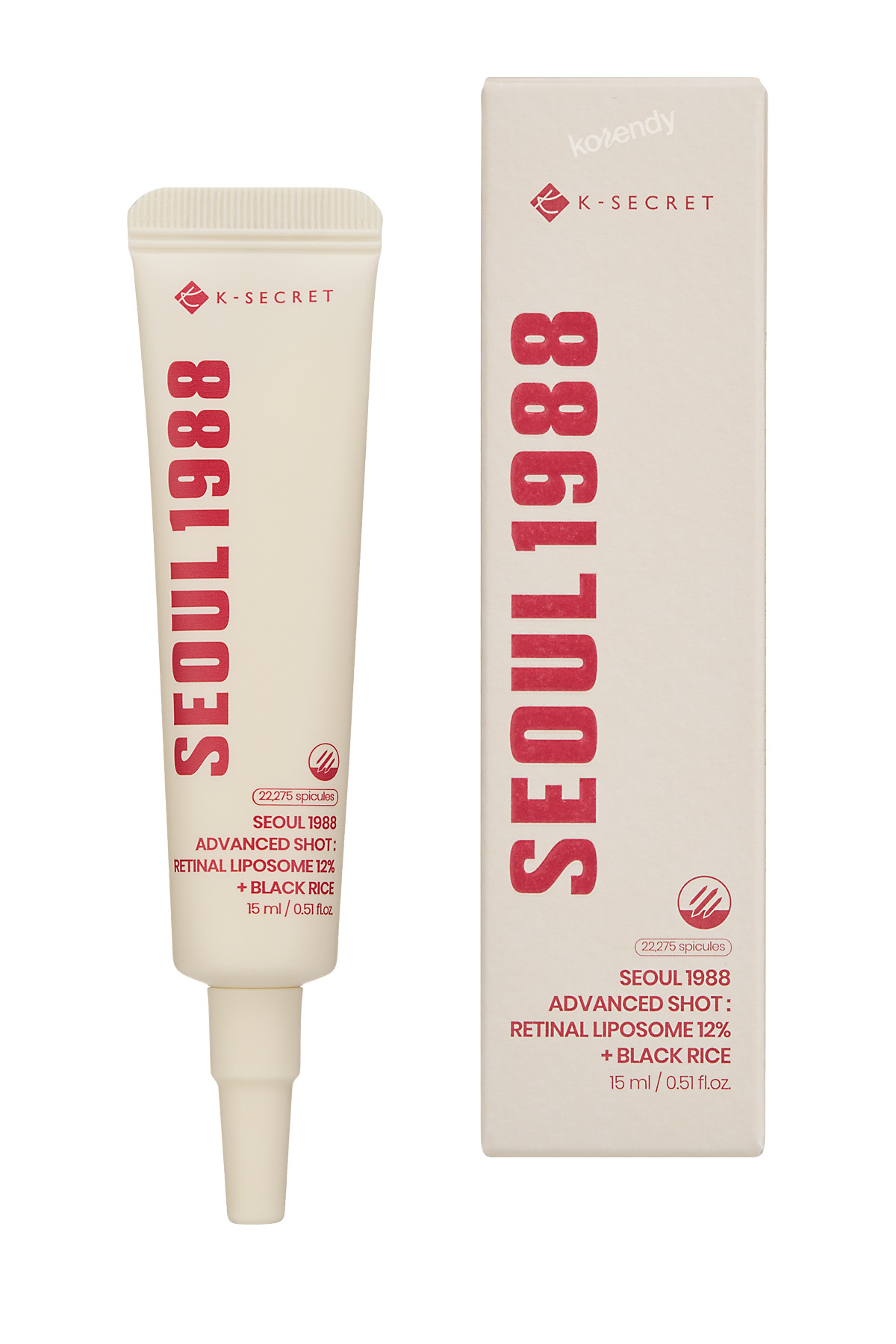 KSECRET K-secret Seoul 1988 Advanced Shot – Retinal Liposome 12% + Black Rice, Sıkılaştırıcı & Aydınlatıcı Anti-Aging Krem