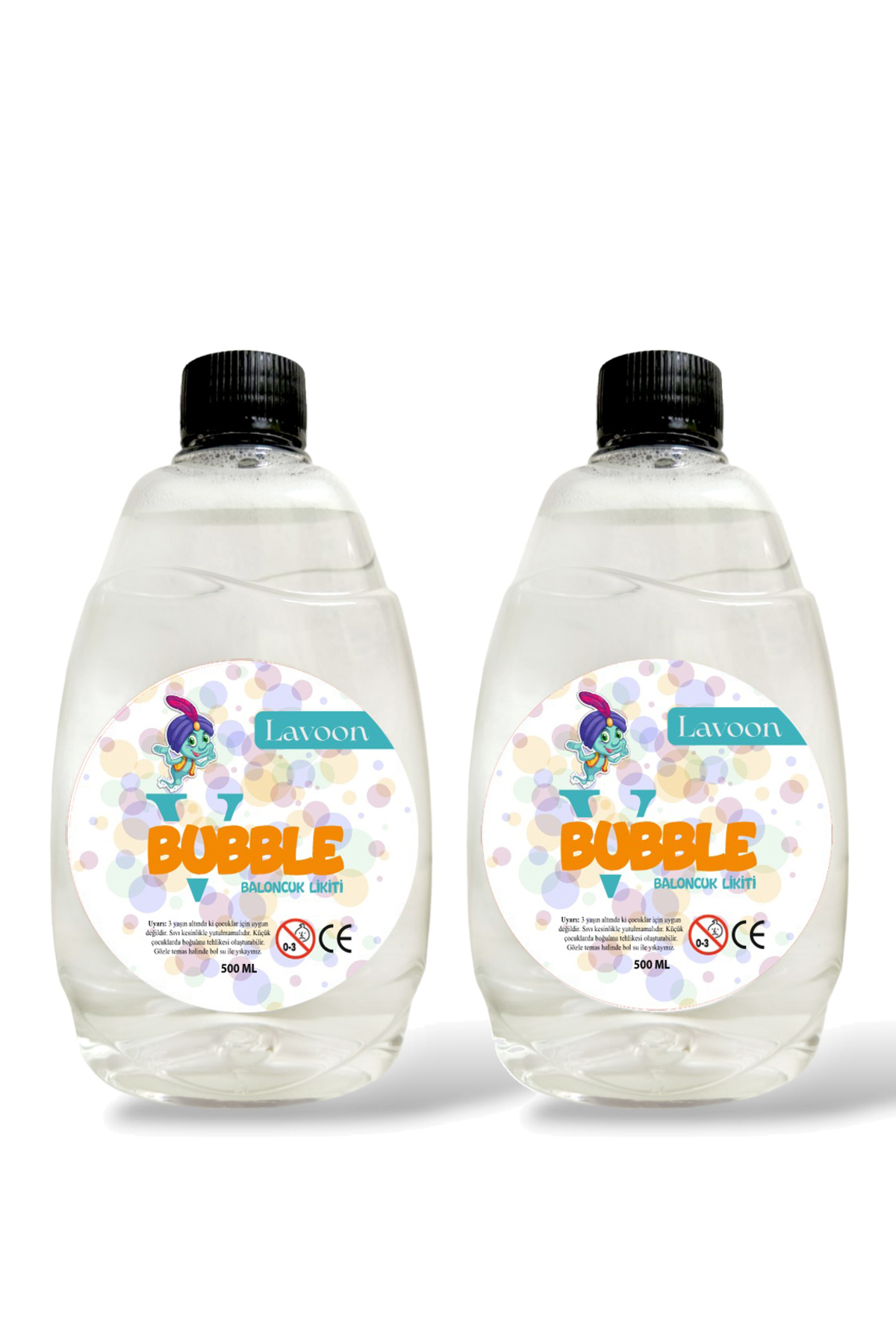Lavoon V-bubble Kaliteli Formül 2'li Baloncuk Sıvısı Likiti Köpük Tabancası Likidi 500 ml X 2 Adet