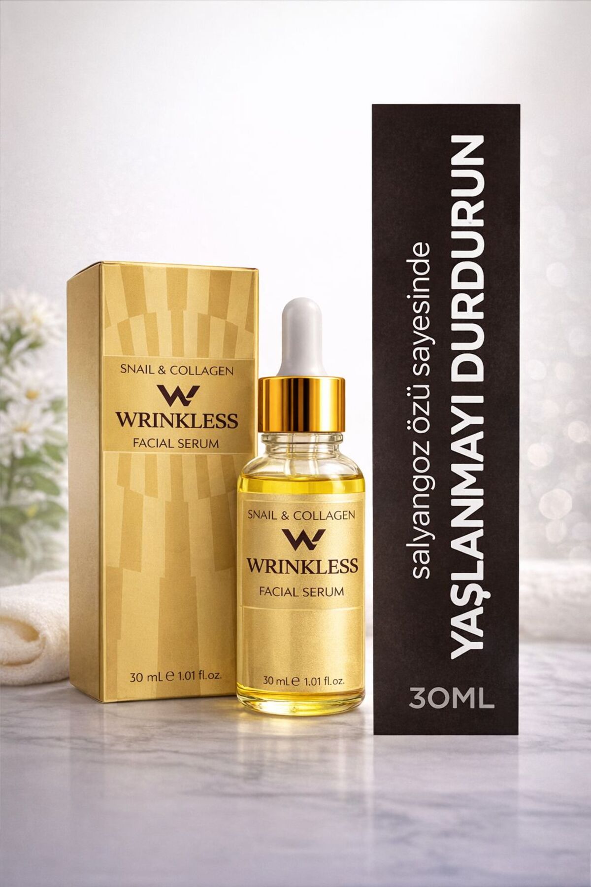 Wrınkless Snail Cream SNAİL WRINKLESS & ULTRA COLLAGEN FACİAL SERUM SALYONGOZ OZLU SERUM