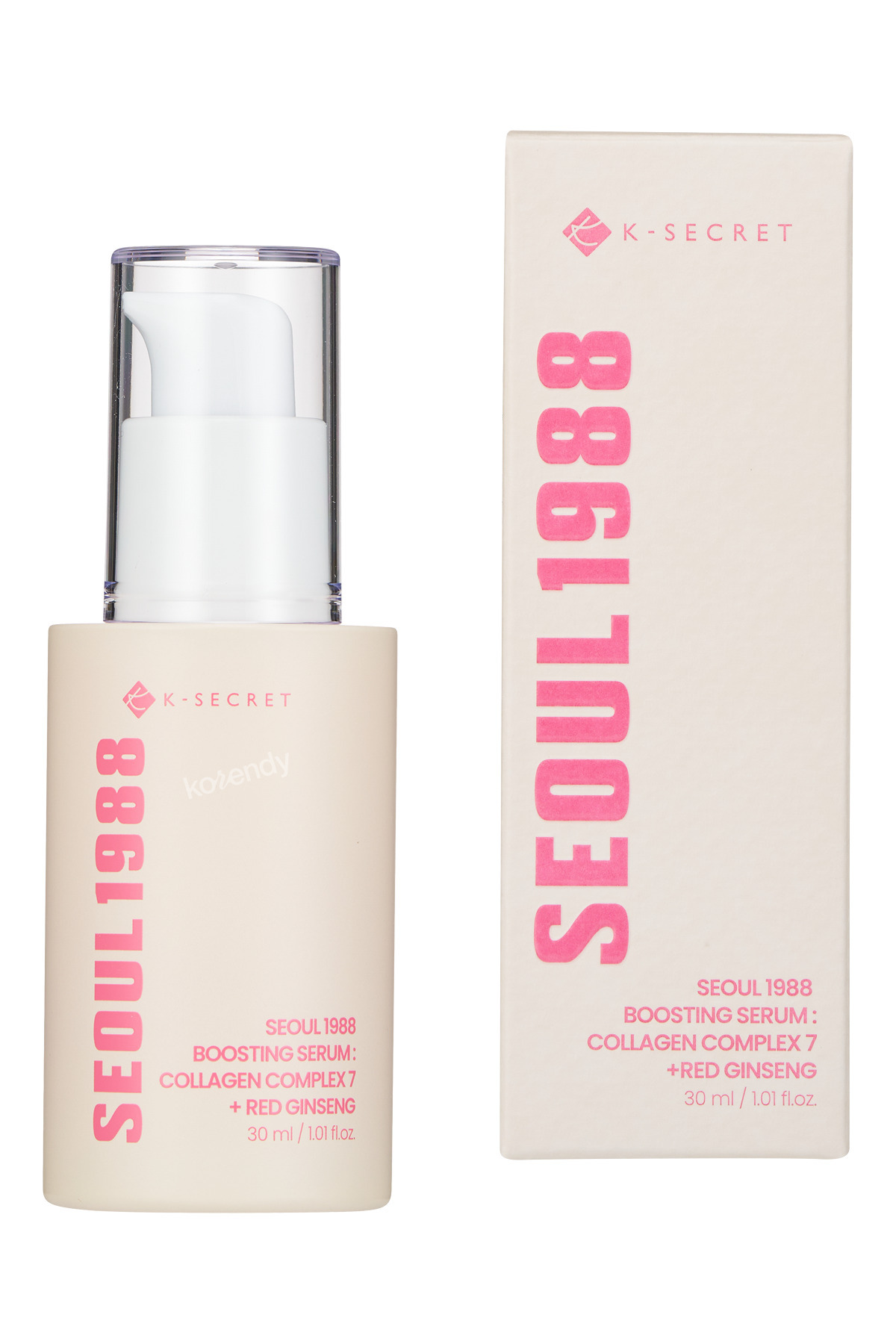 KSECRET Seoul 1988 Boosting Serum: Collagen Complex 7 + Red Ginseng - Kırışıklık Önleyici Serum 30ml
