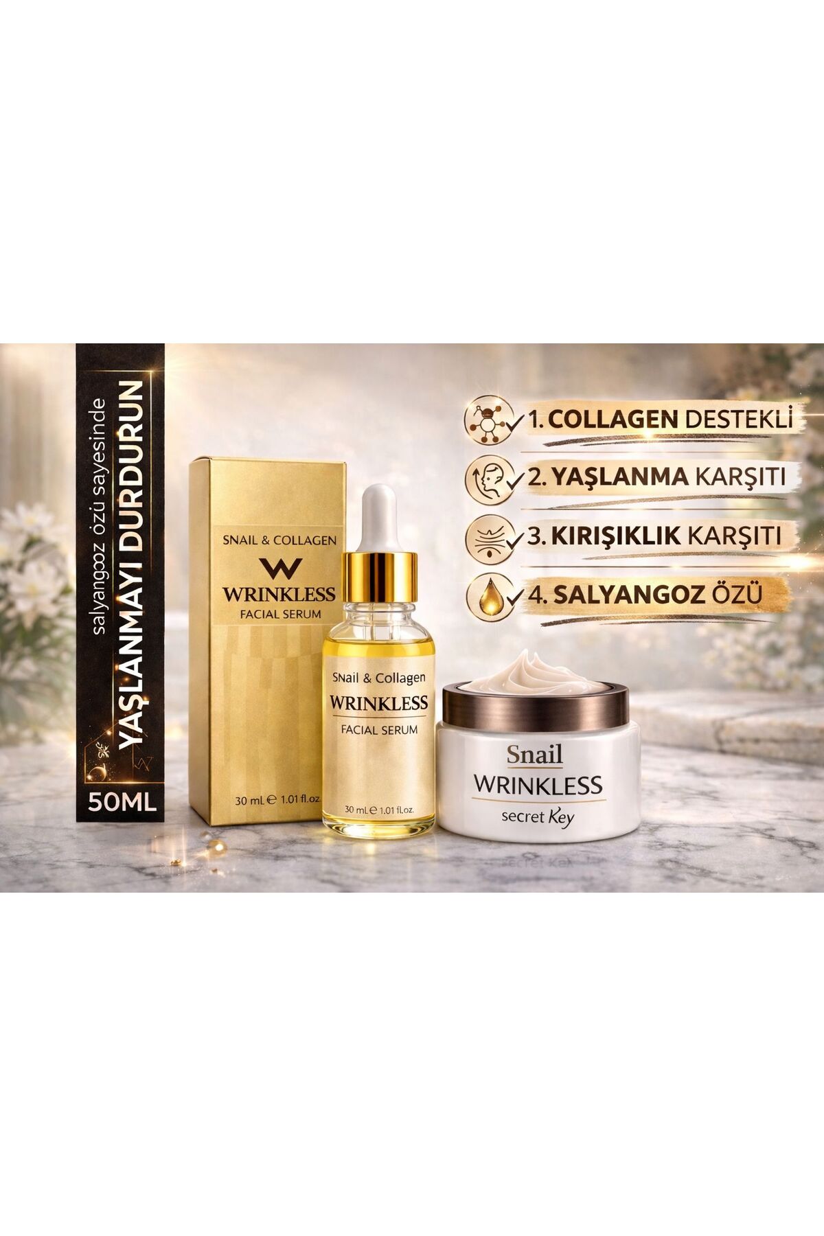 deep fire salyongoz özlü krem ve serum seti
