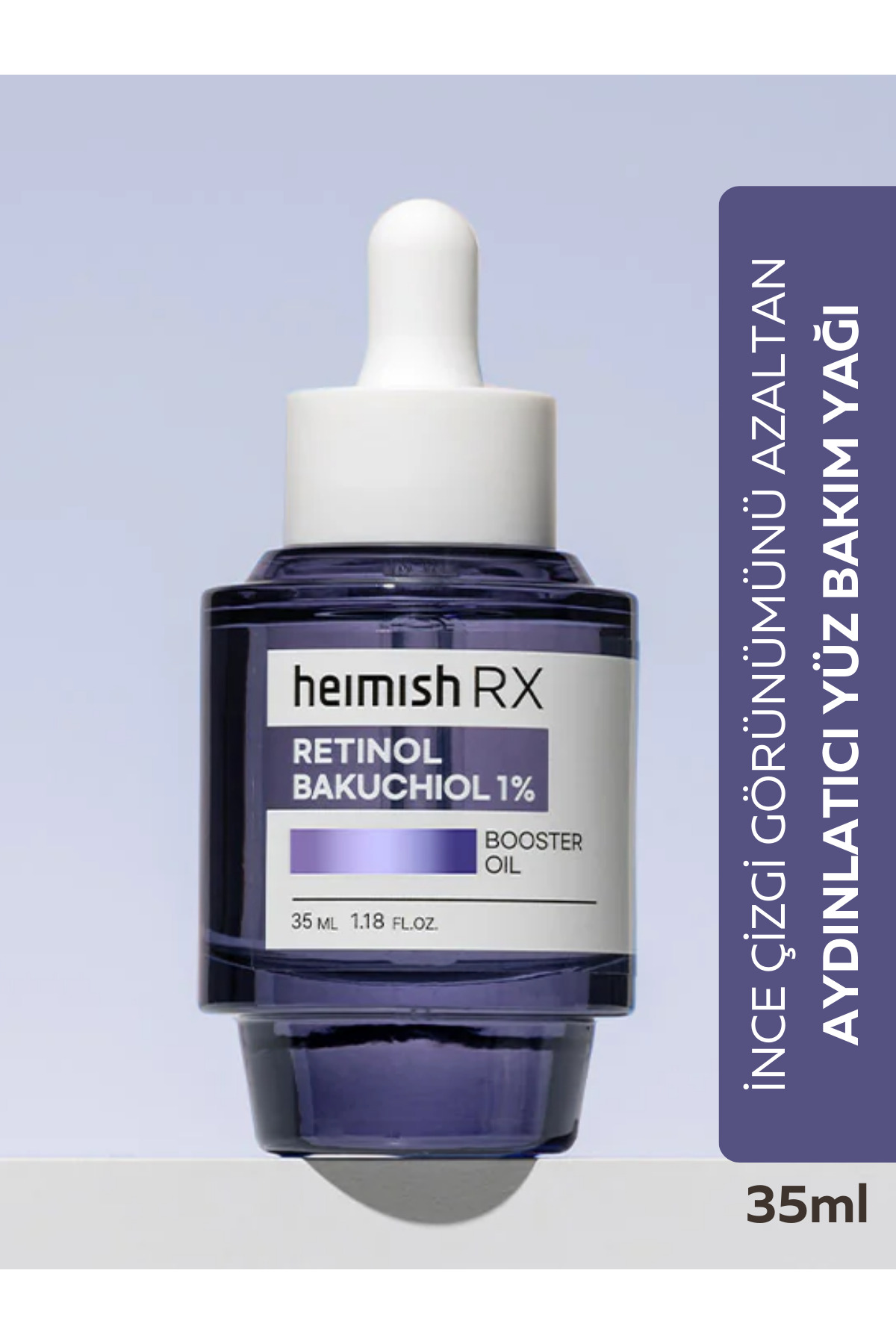 Heimish İnce Çizgi Karşıtı Esneklik Veren Aydınlatıcı Yüz Bakım Yağı Rx Retinol Bakuchiol Booster Oil 35ml