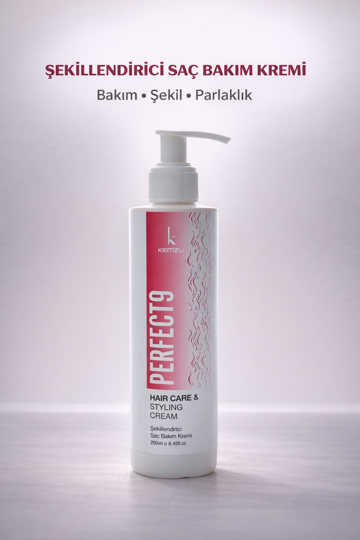 KEMZU ŞekillendiriciSaç BakımKremi–Nemlendirici&Onarıcı Bakım|Bukle Belirginleştirici-250ml