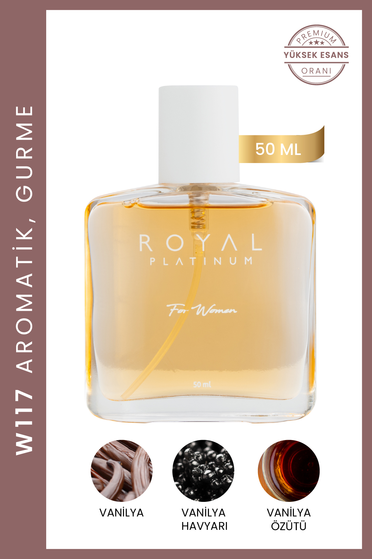 Royal Platinum W117 Edp Kadın Parfümü vanilya lavanta sıcak tatlı